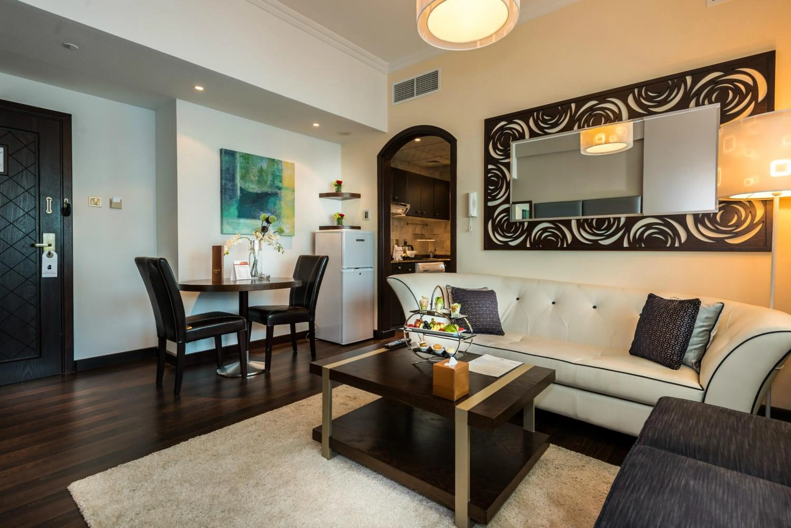 Living room in First Central Hotel Suites