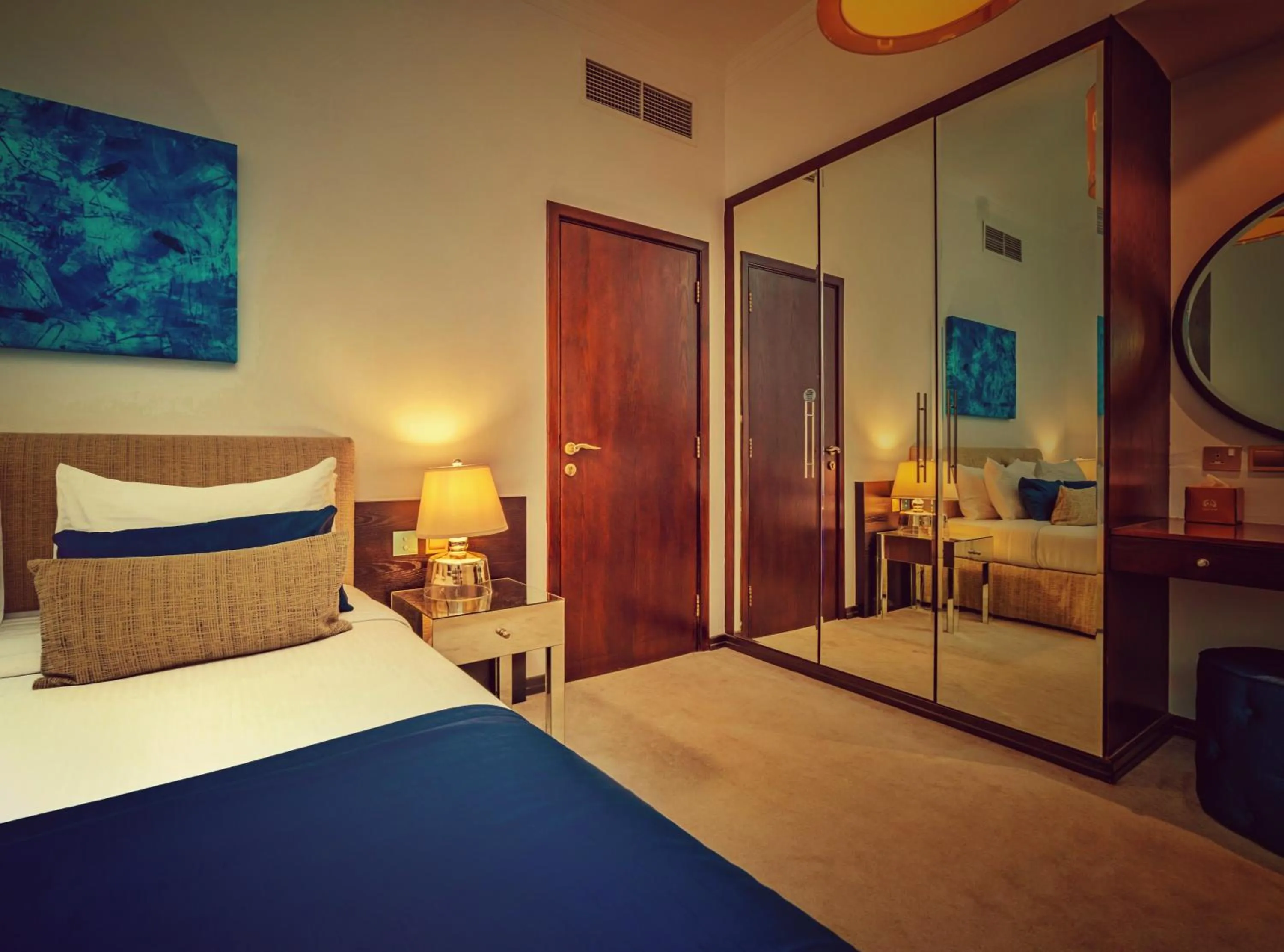 Bedroom, Bed in First Central Hotel Suites