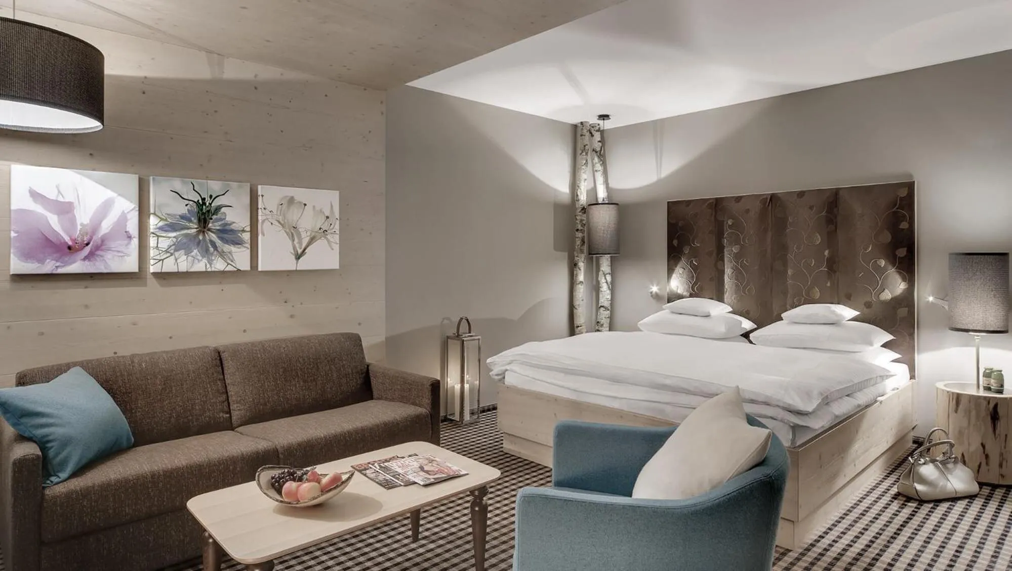 Living room, Bed in INNs HOLZ