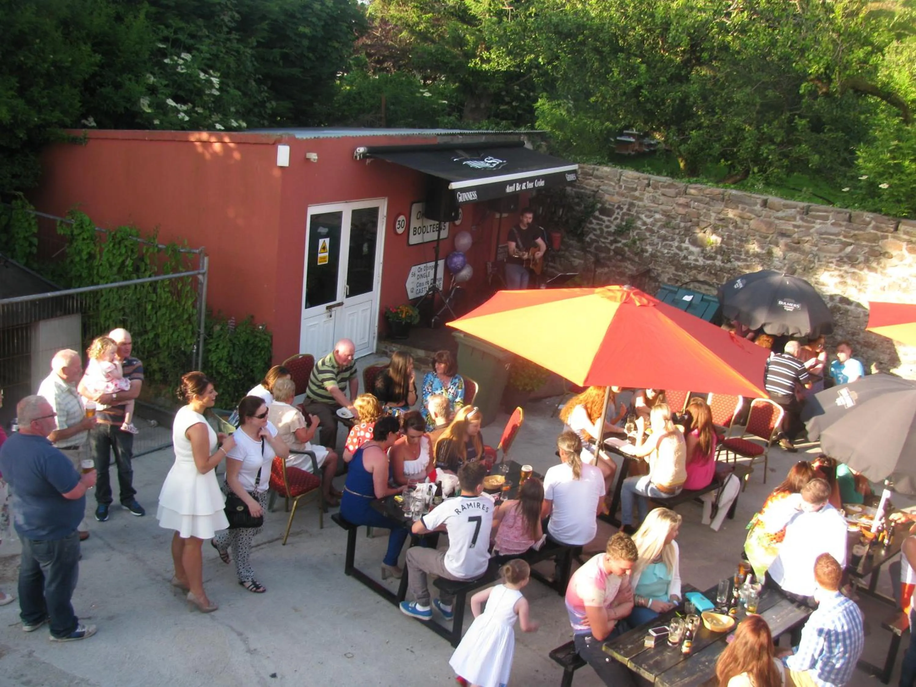 group of guests in The Anvil Bar B&B