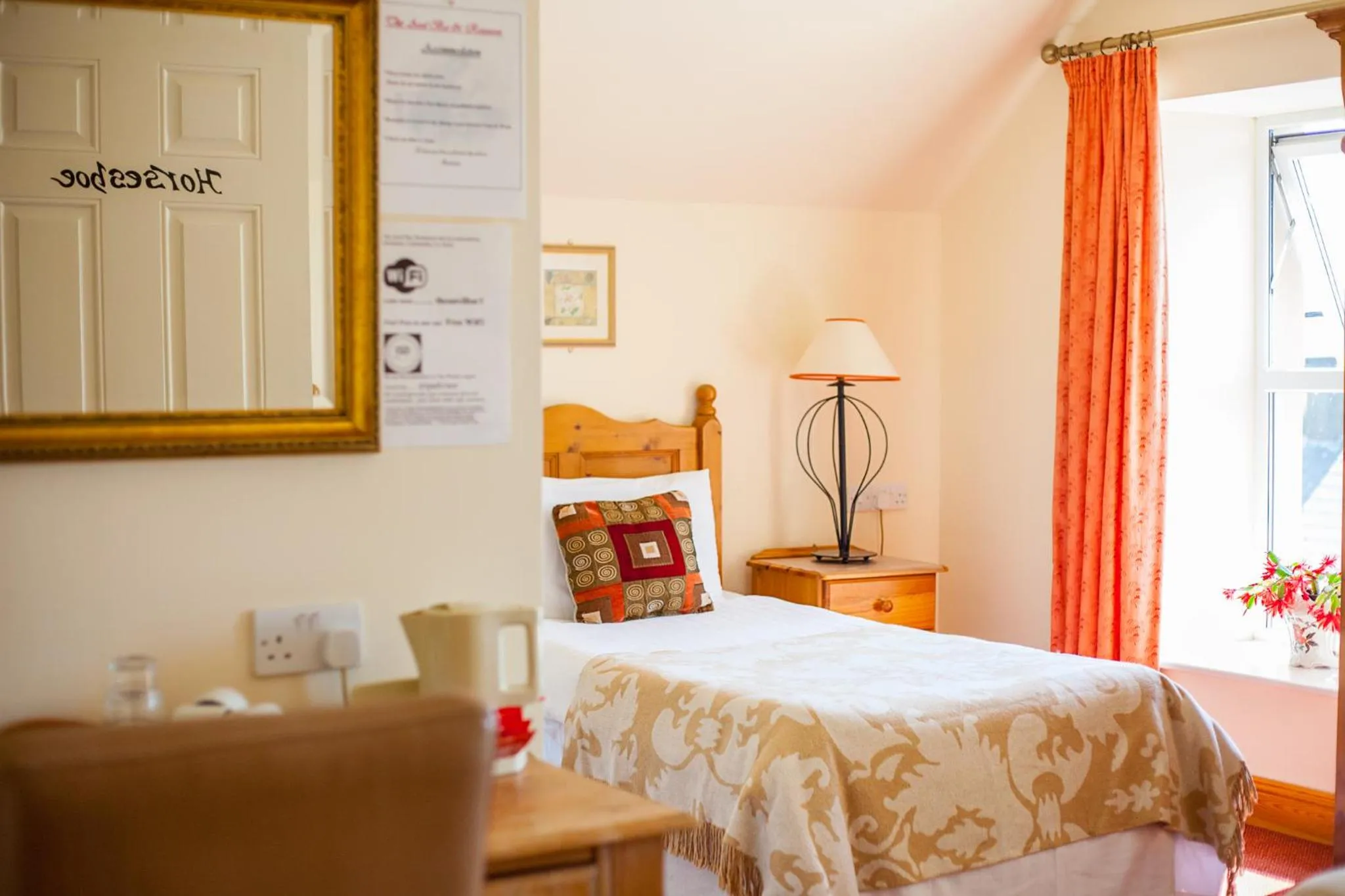 Bed in The Anvil Bar B&B