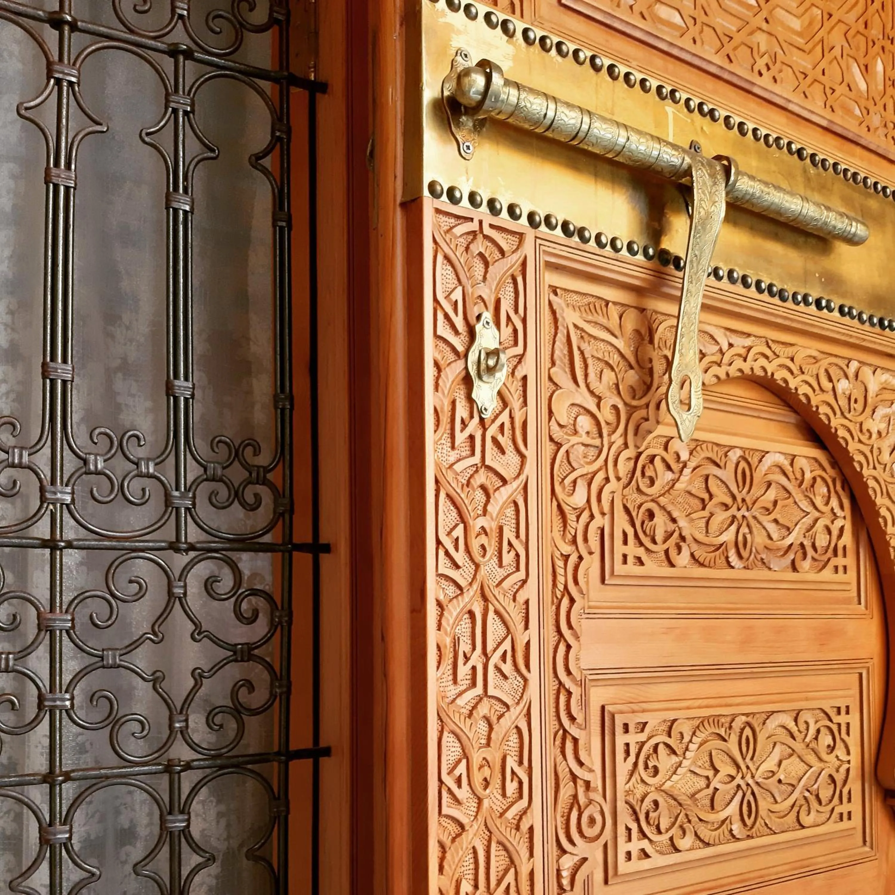 Decorative detail in Riad Miral