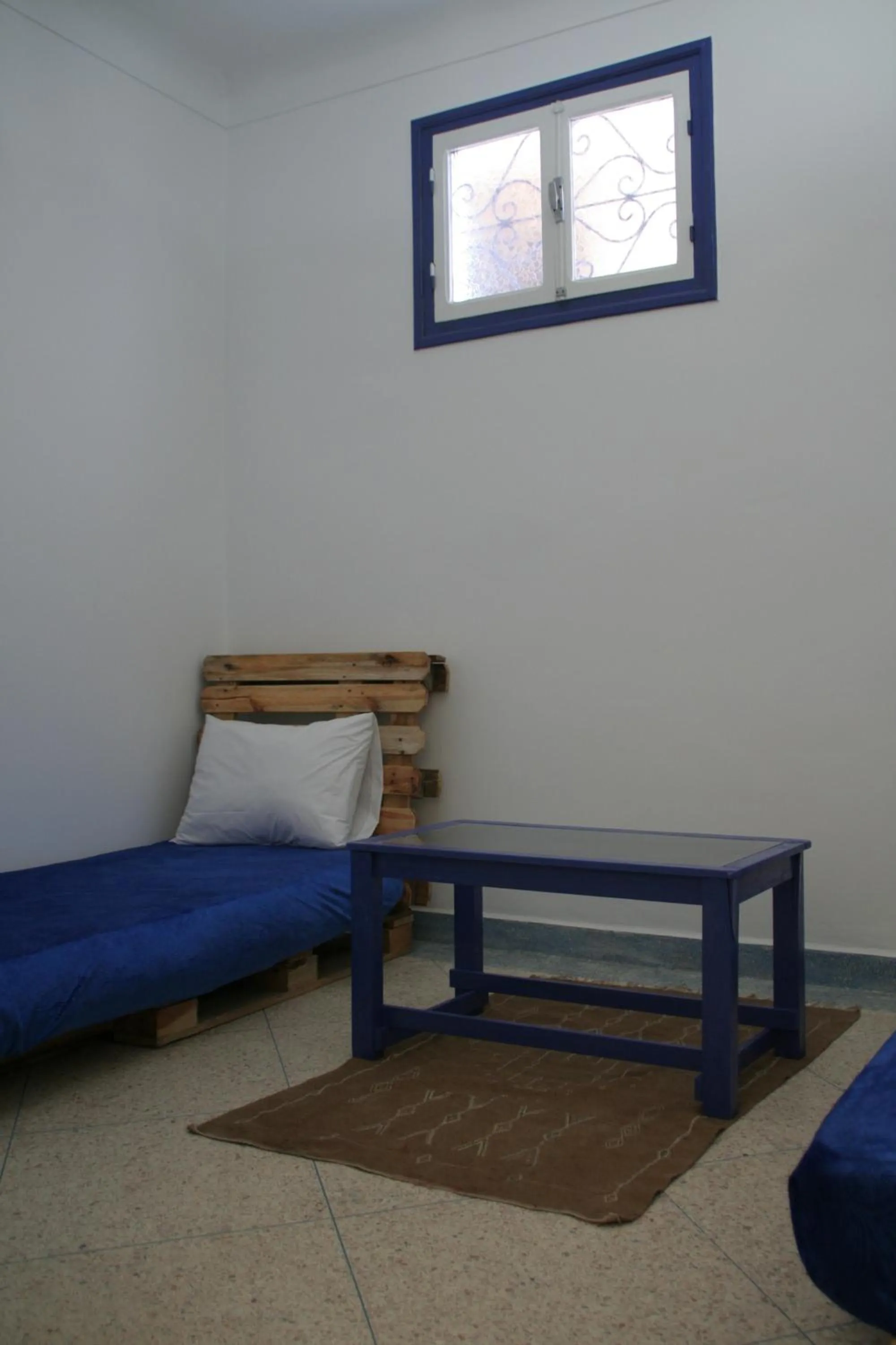 Bed in Home with a sea view