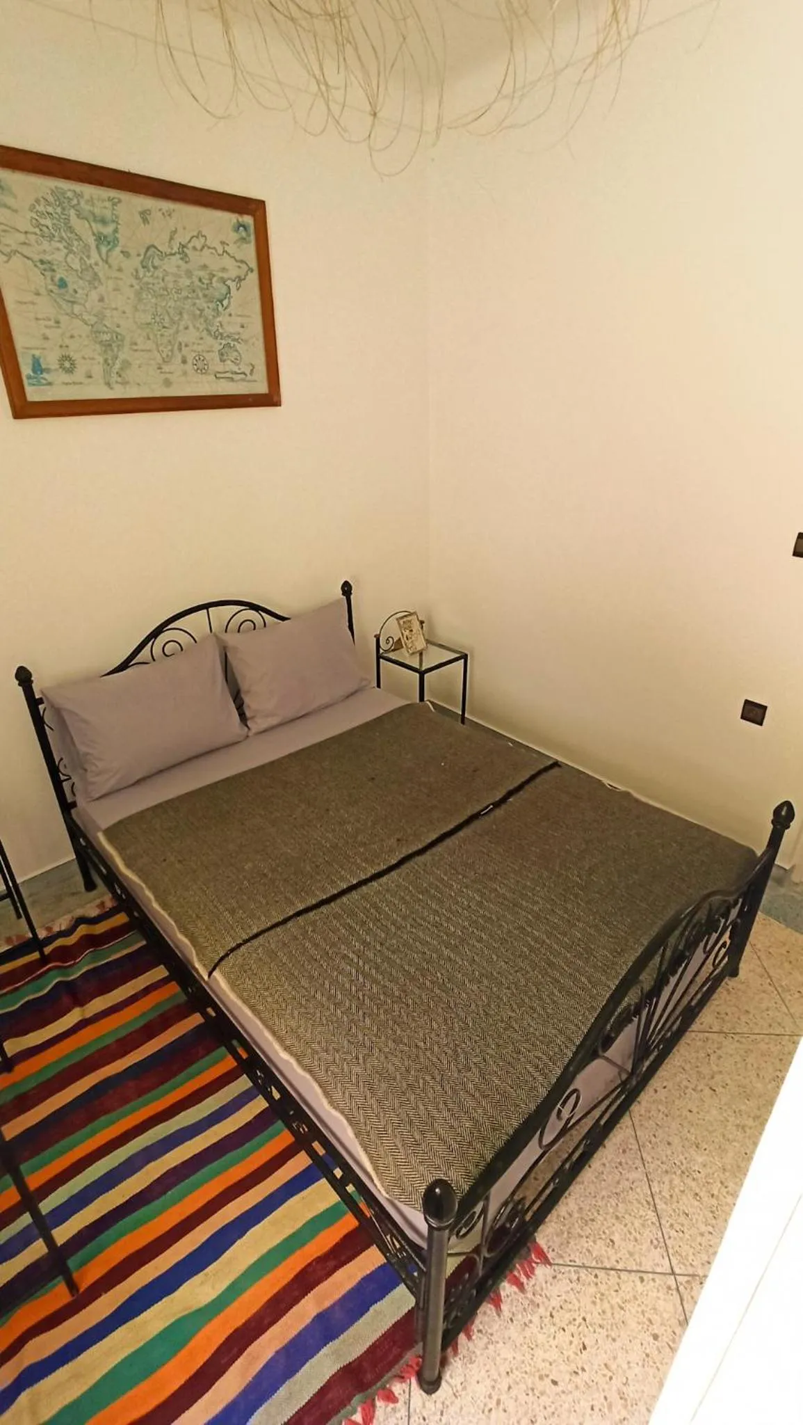 Bed in Home with a sea view