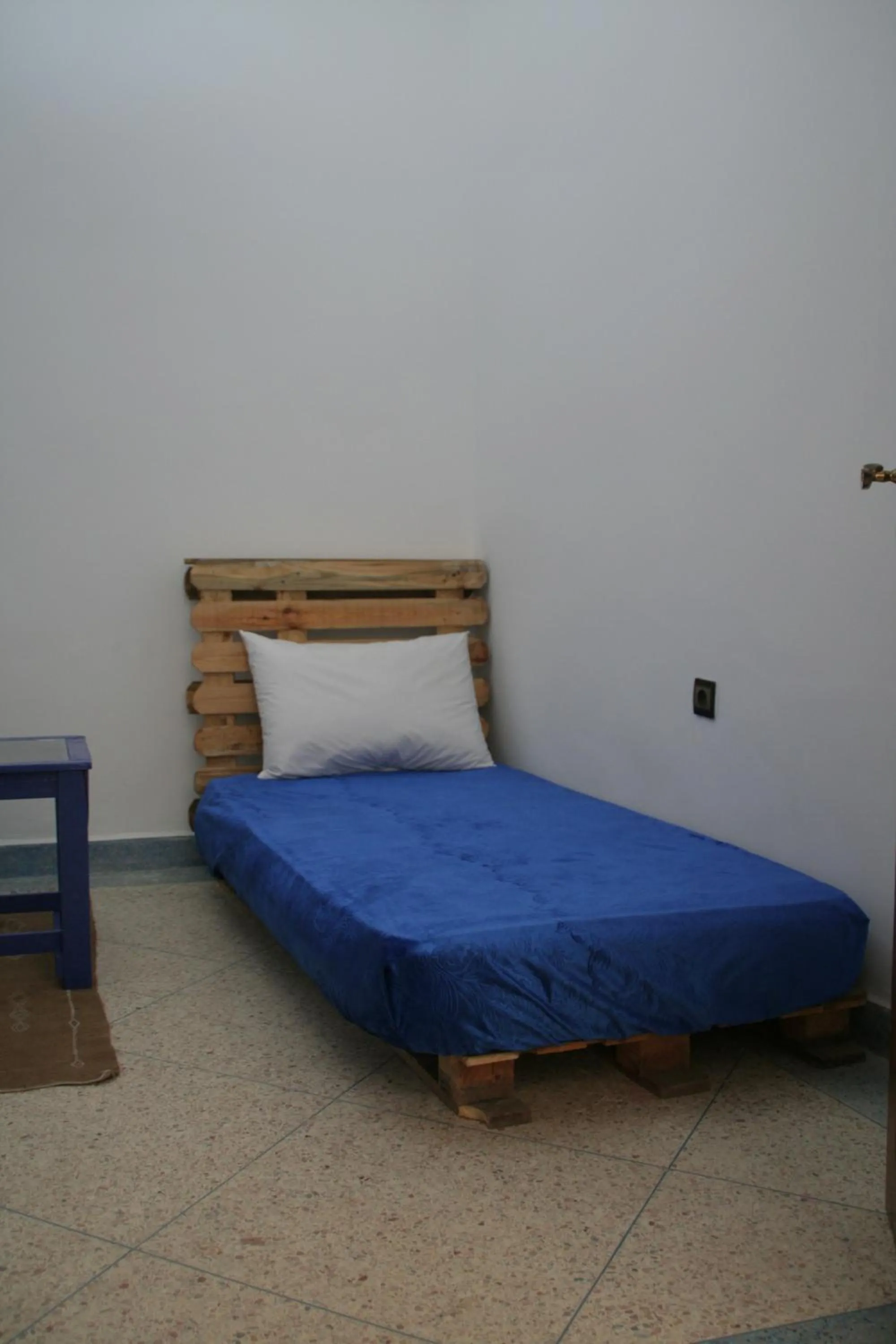 Bed in Home with a sea view