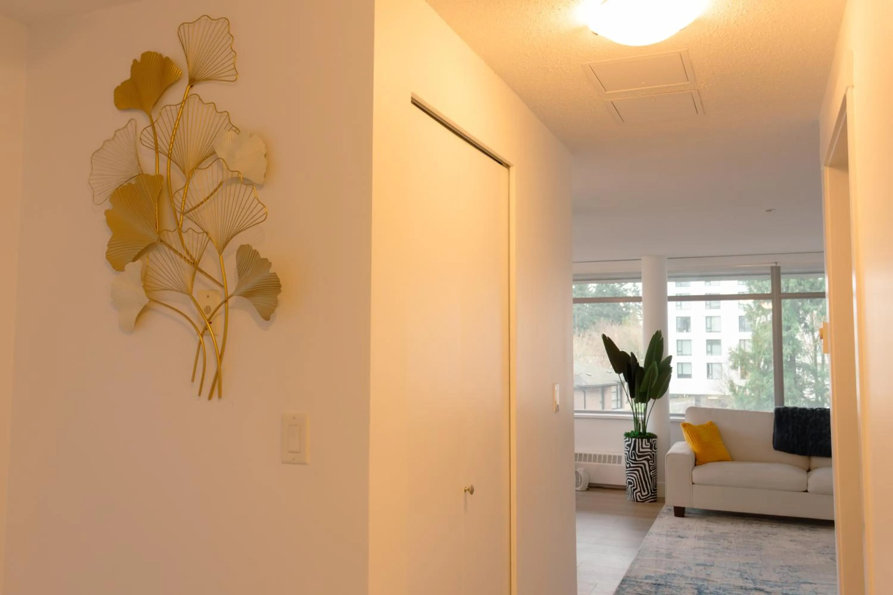 Living room in Carey Centre on UBC campus