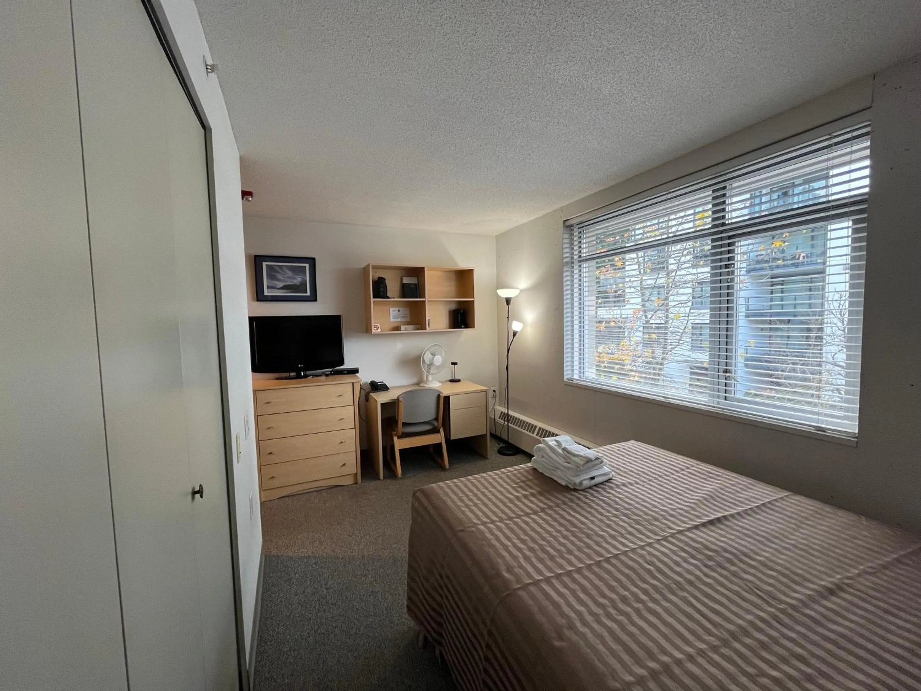 Bed in Carey Centre on UBC campus