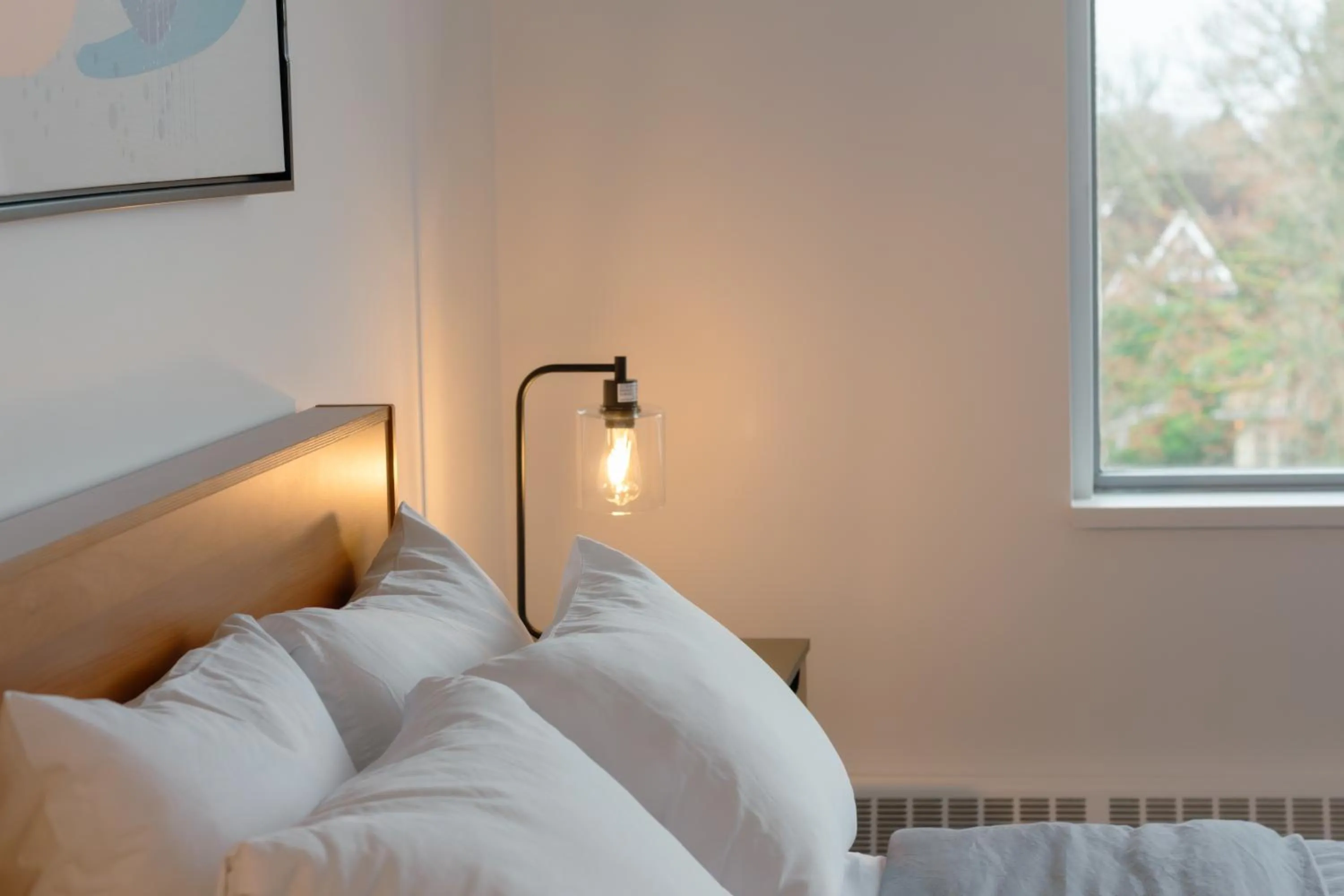 Bed in Carey Centre on UBC campus