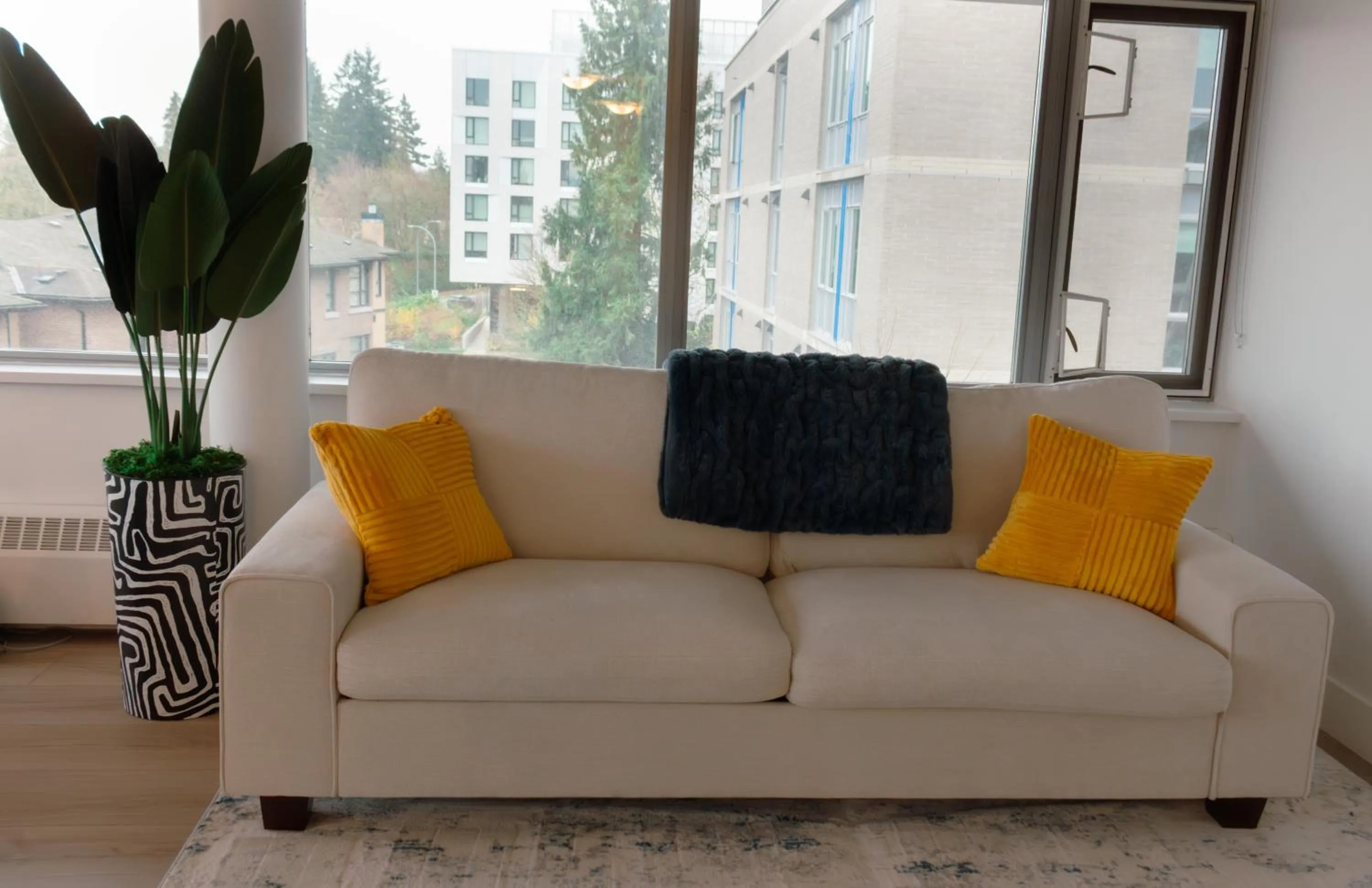Seating area in Carey Centre on UBC campus