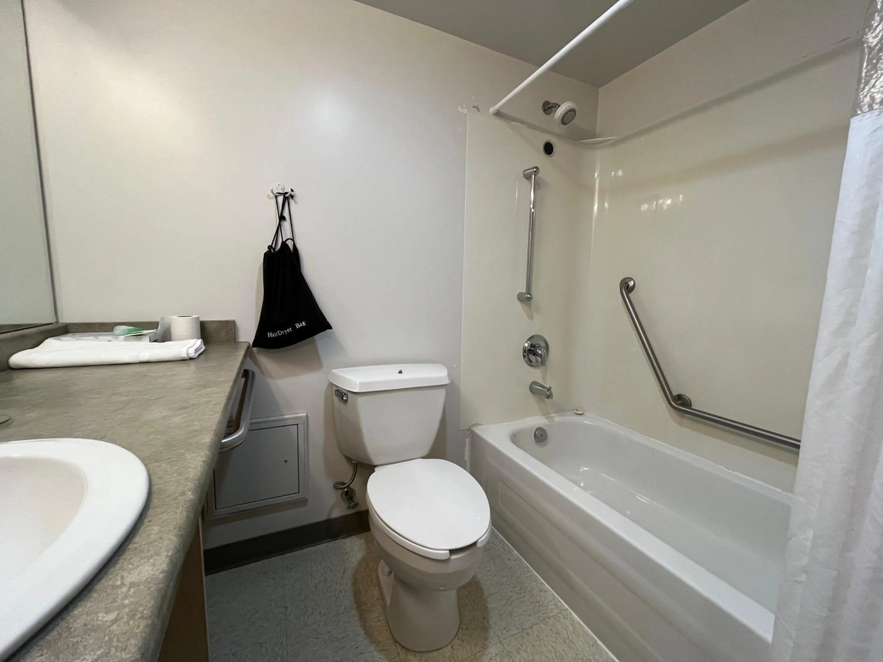 Shower in Carey Centre on UBC campus