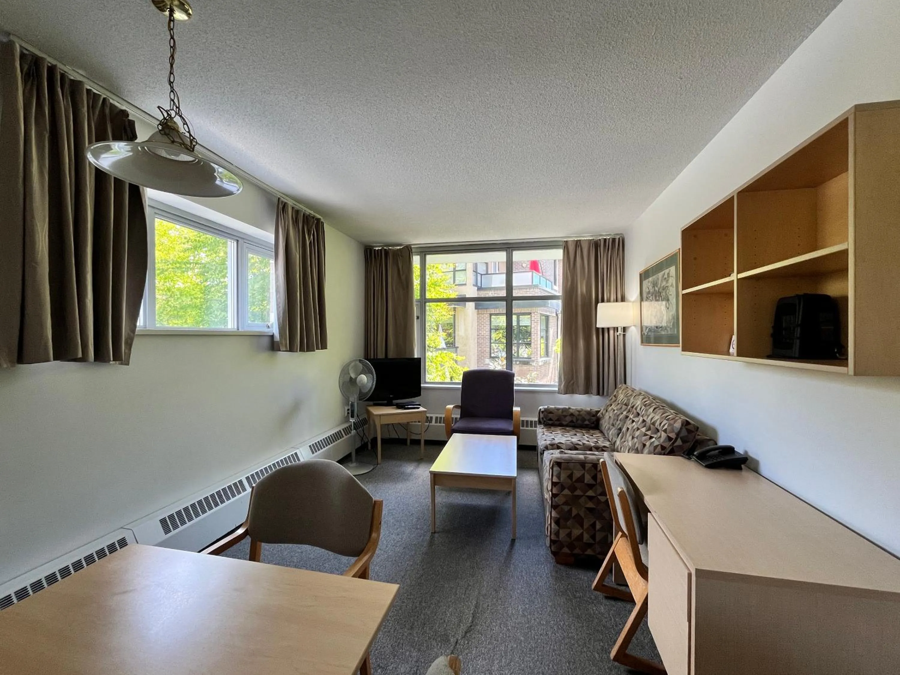 Living room in Carey Centre on UBC campus