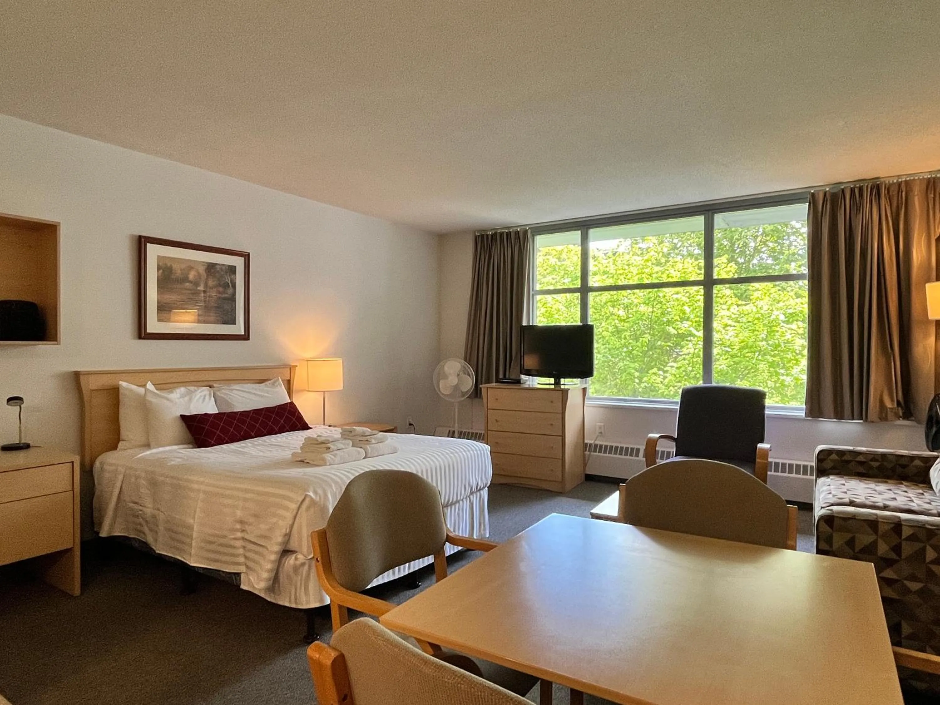 Bedroom, Bed in Carey Centre on UBC campus