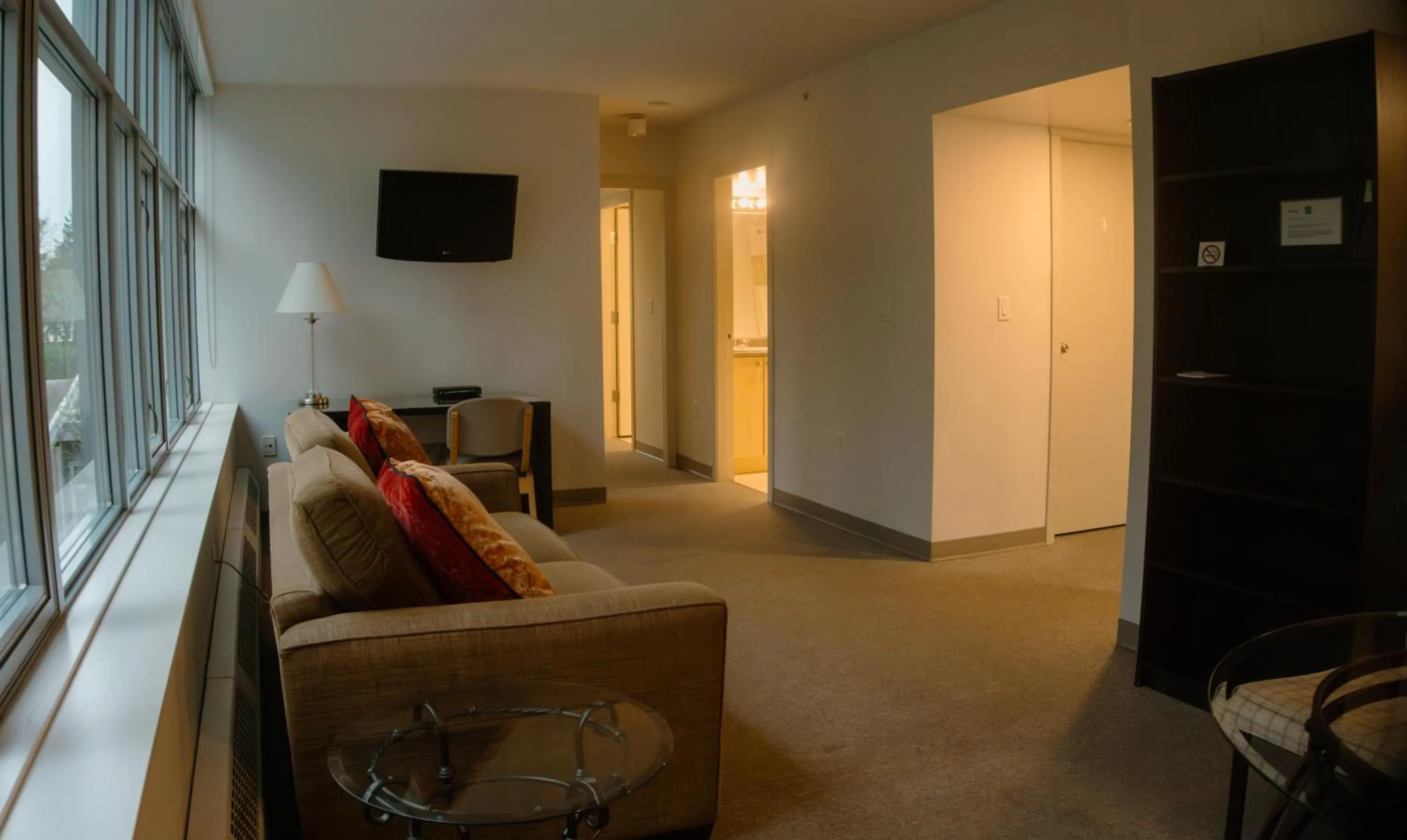 Living room in Carey Centre on UBC campus