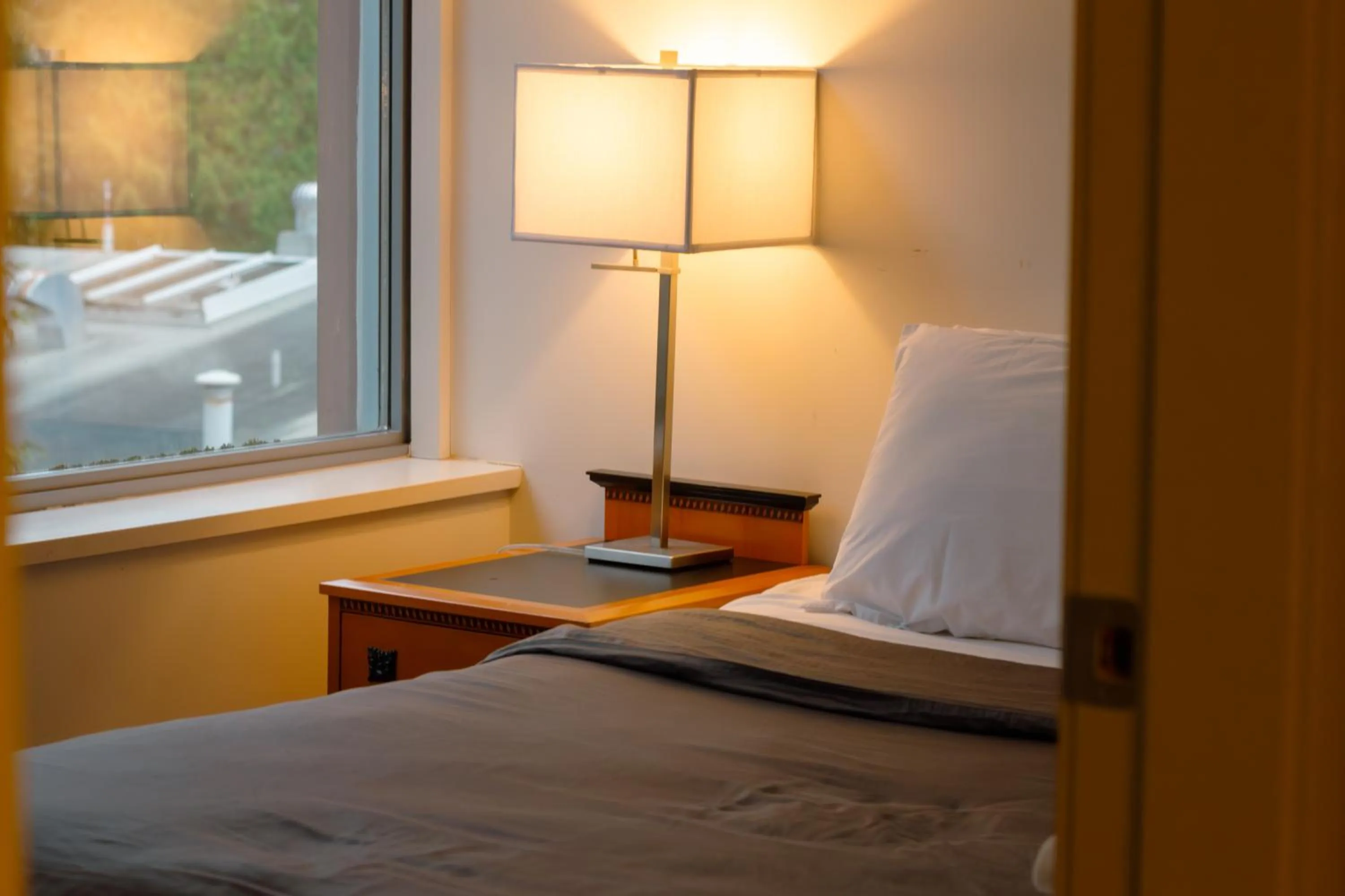 Bed in Carey Centre on UBC campus