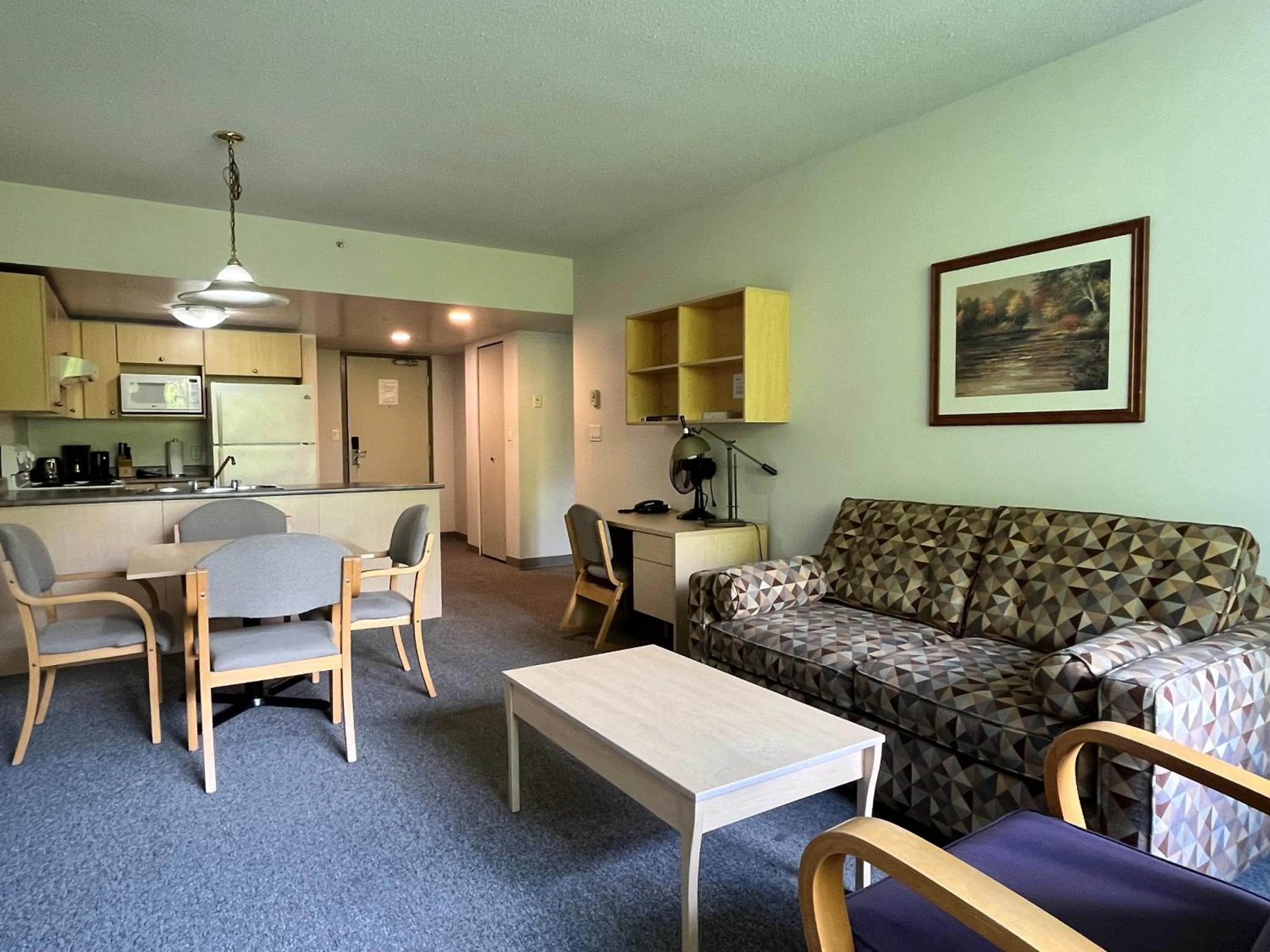 Living room in Carey Centre on UBC campus