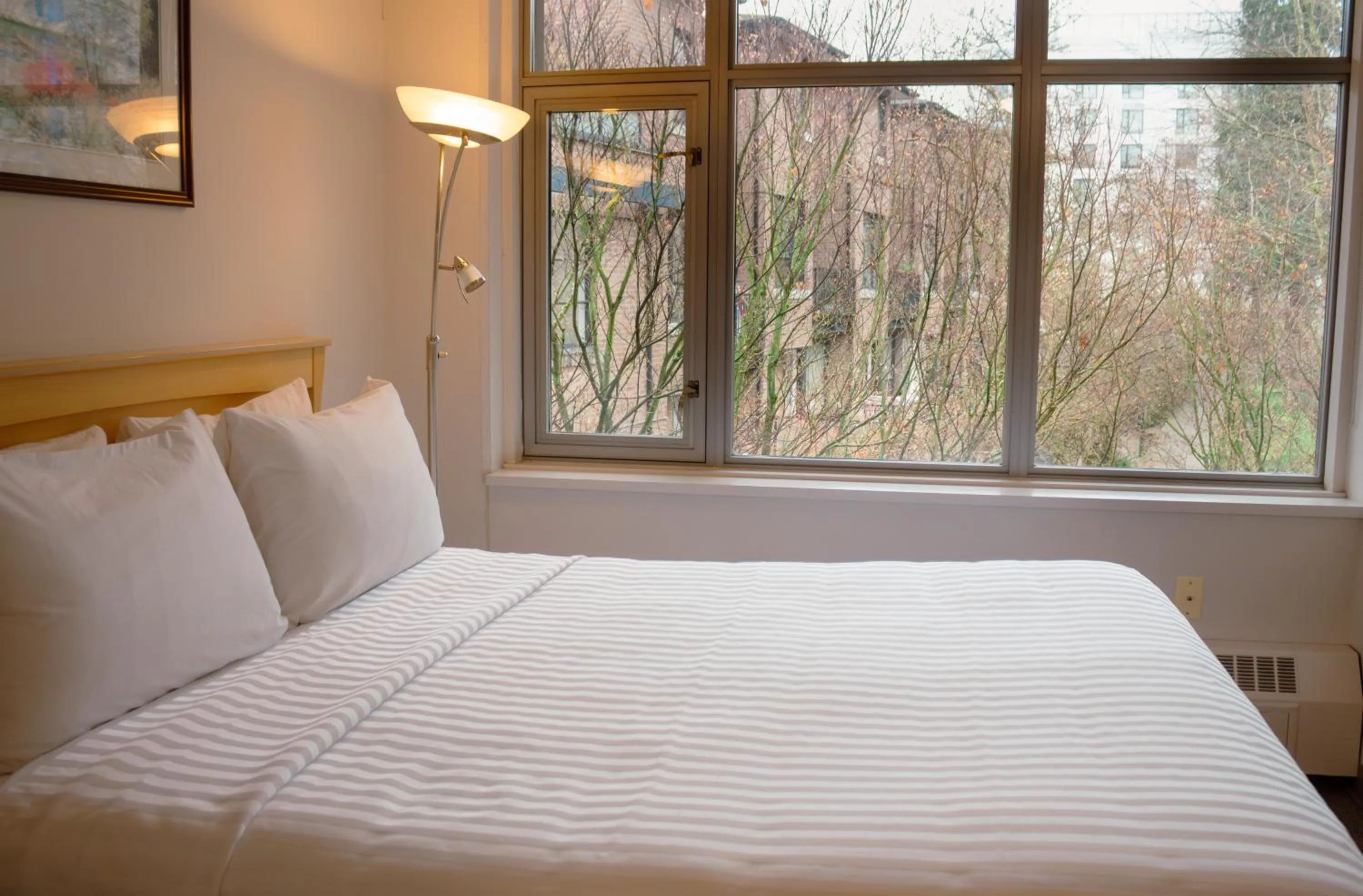 Bed in Carey Centre on UBC campus