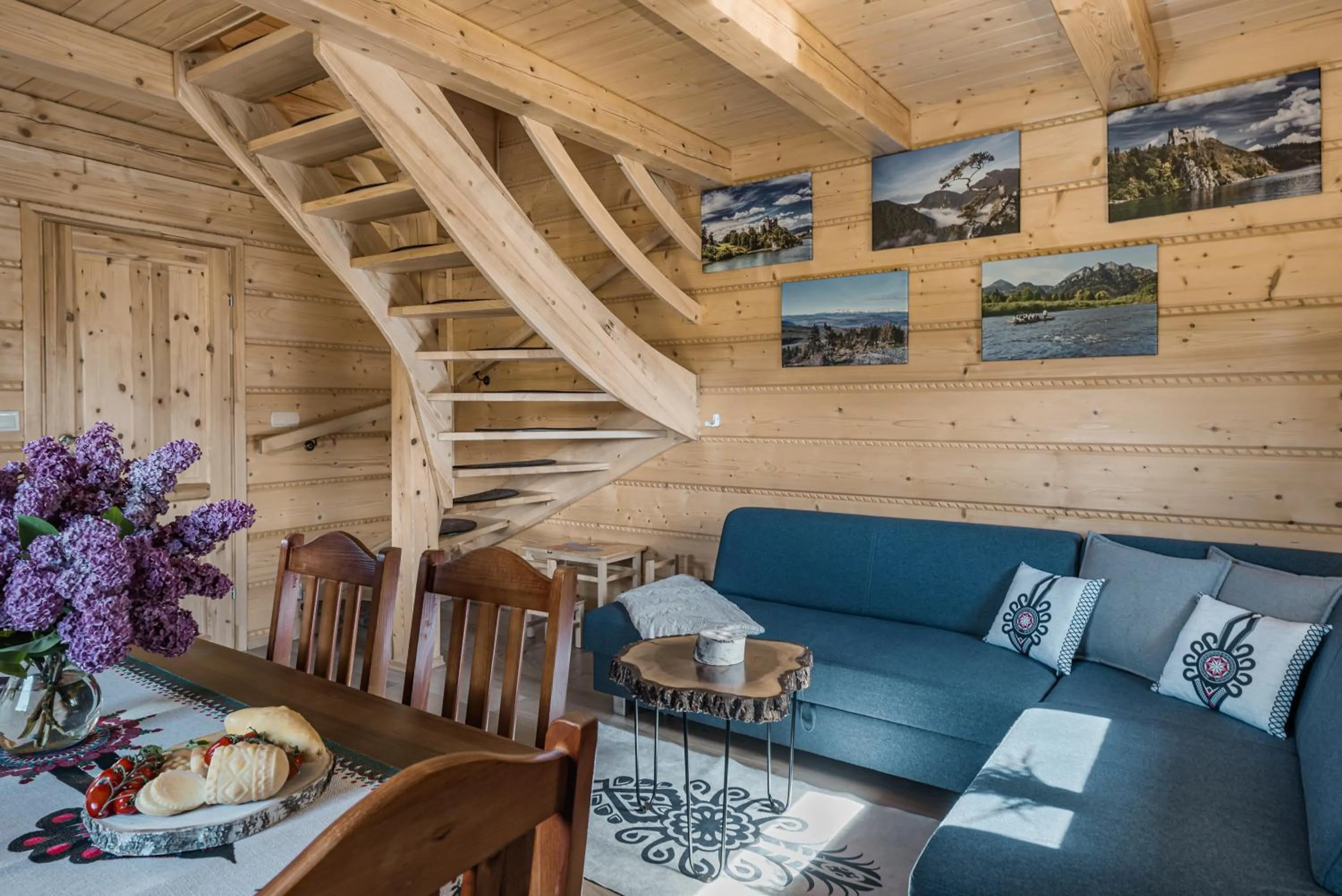 Living room in Zaciszne Domki w Kluszkowcach z Sauną i Balią