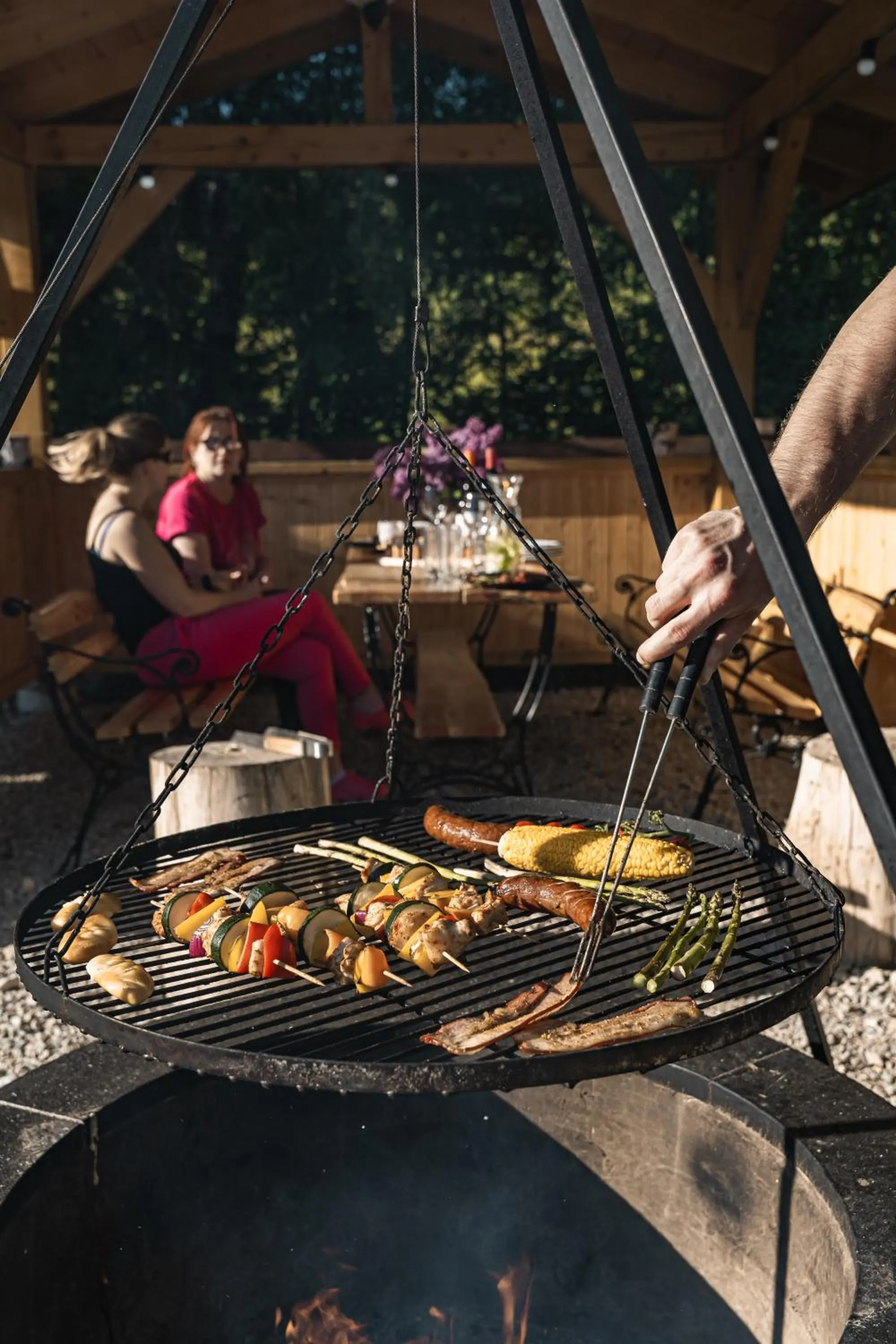 BBQ facilities in Zaciszne Domki w Kluszkowcach z Sauną i Balią