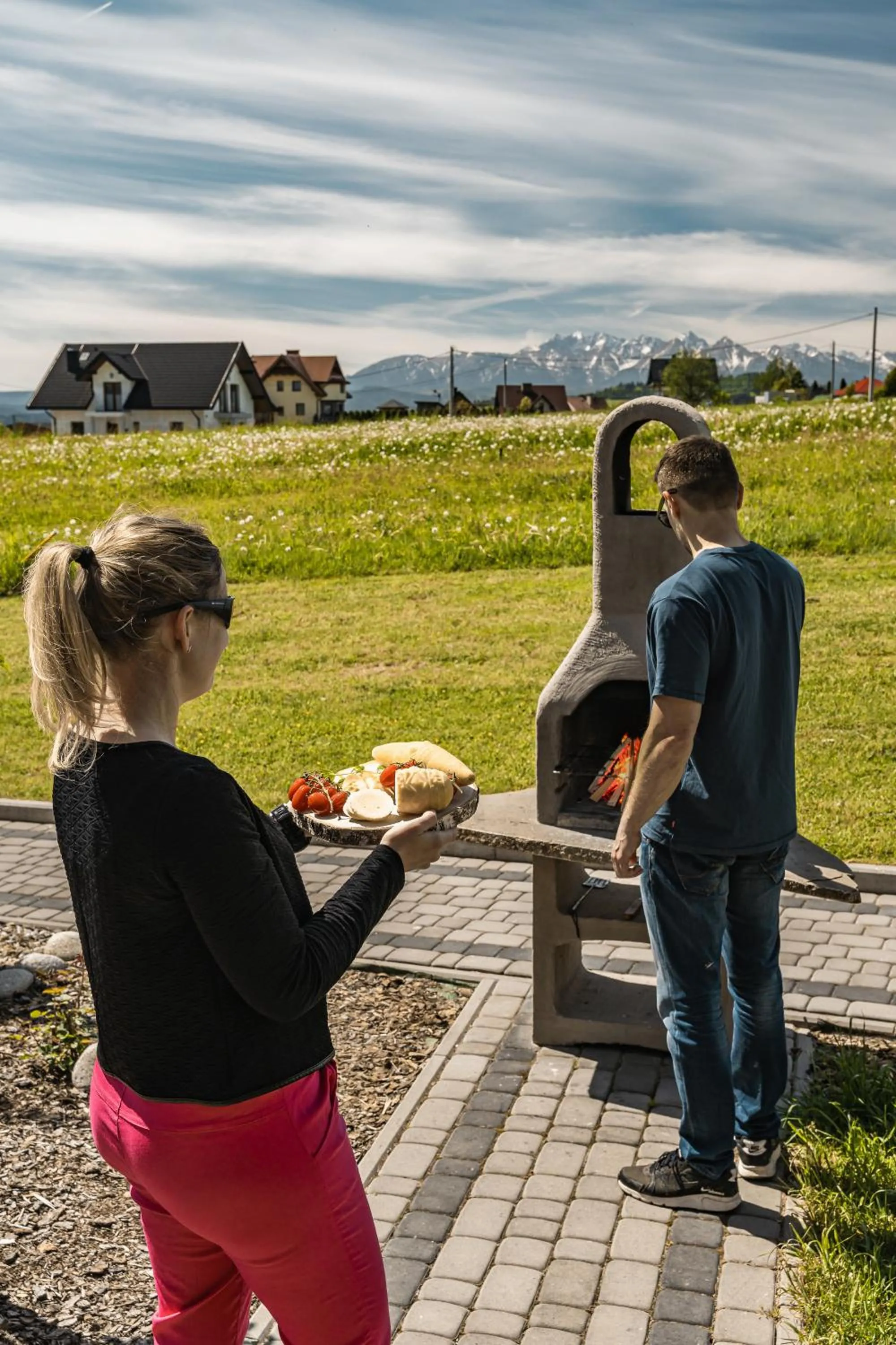 BBQ facilities in Zaciszne Domki w Kluszkowcach z Sauną i Balią