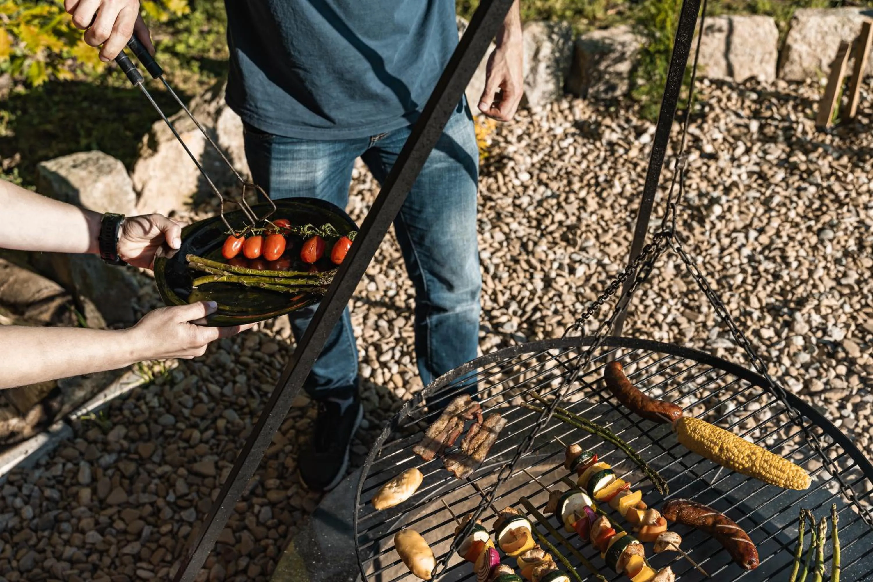 BBQ facilities in Zaciszne Domki w Kluszkowcach z Sauną i Balią