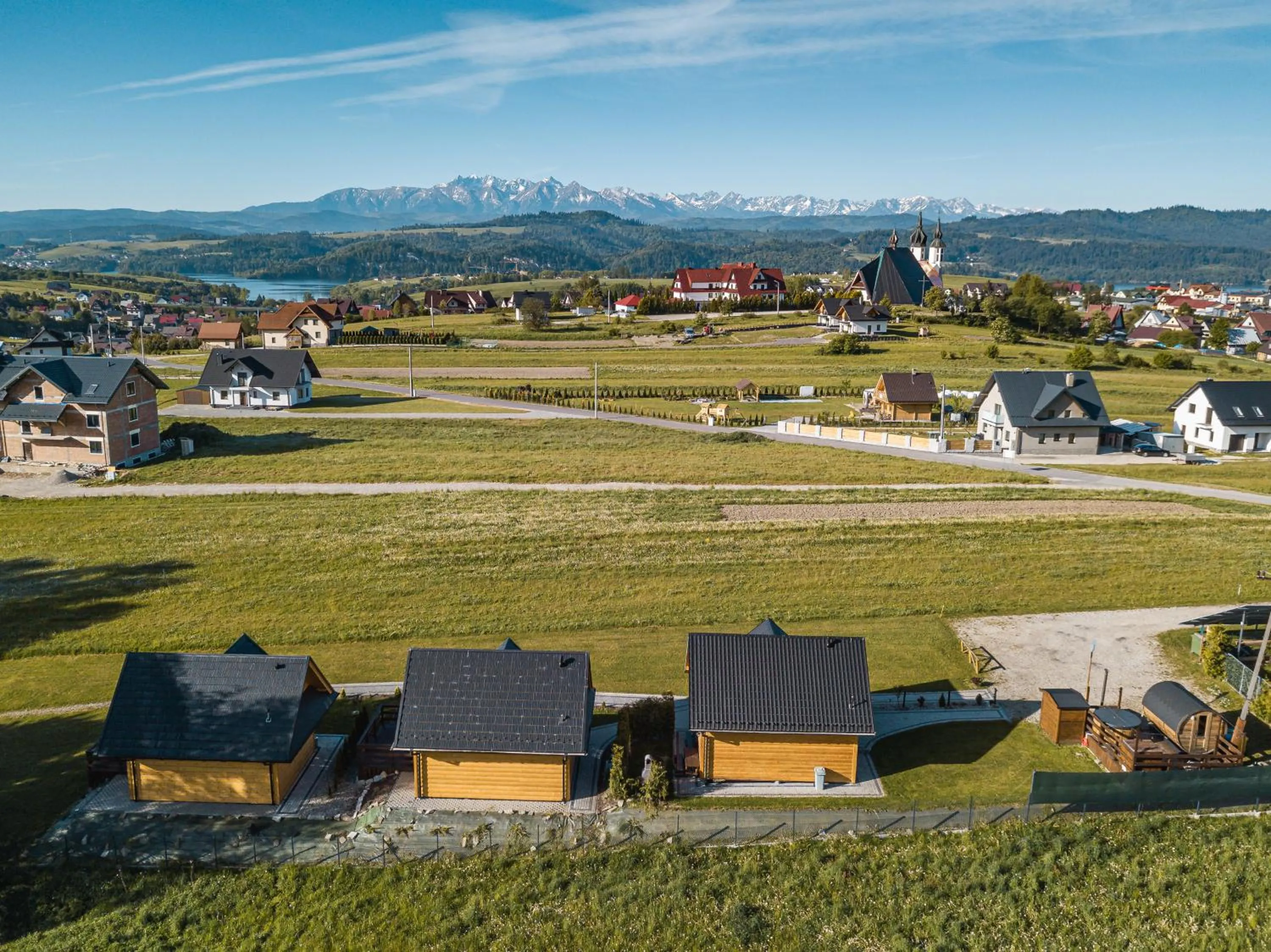 Bird's eye view in Zaciszne Domki w Kluszkowcach z Sauną i Balią