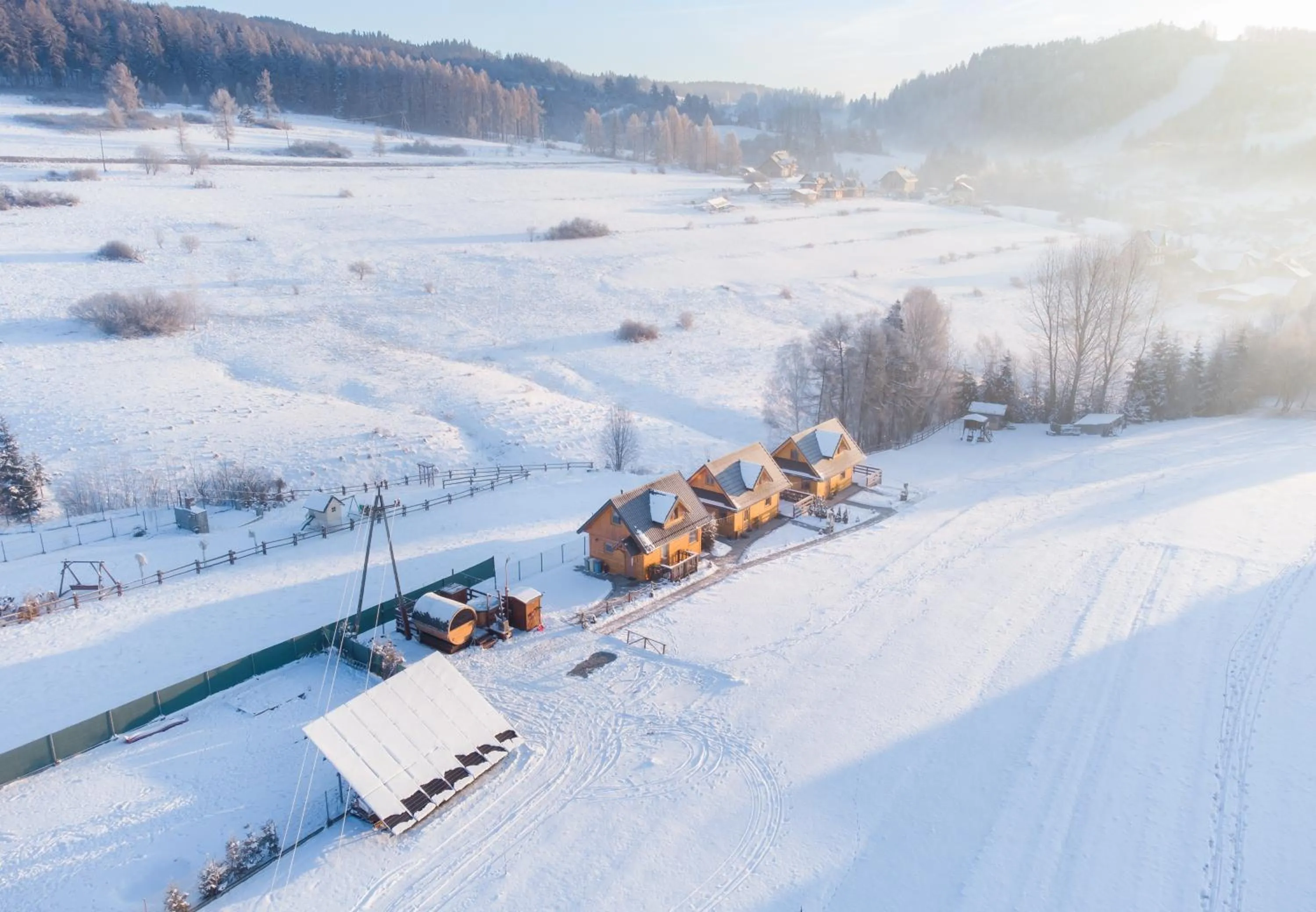 Day in Zaciszne Domki w Kluszkowcach z Sauną i Balią