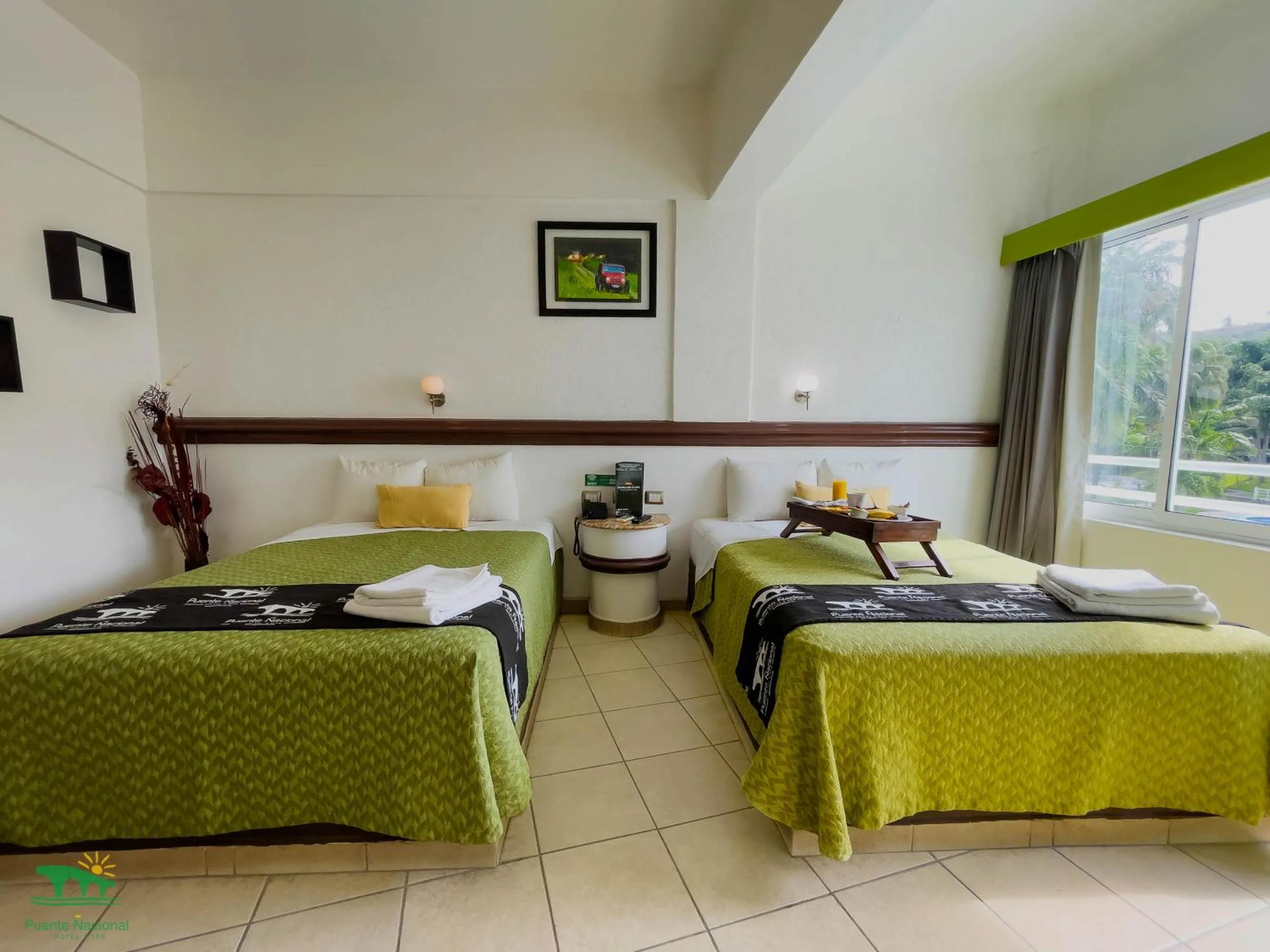 Bed in Hotel Puente Nacional & Spa