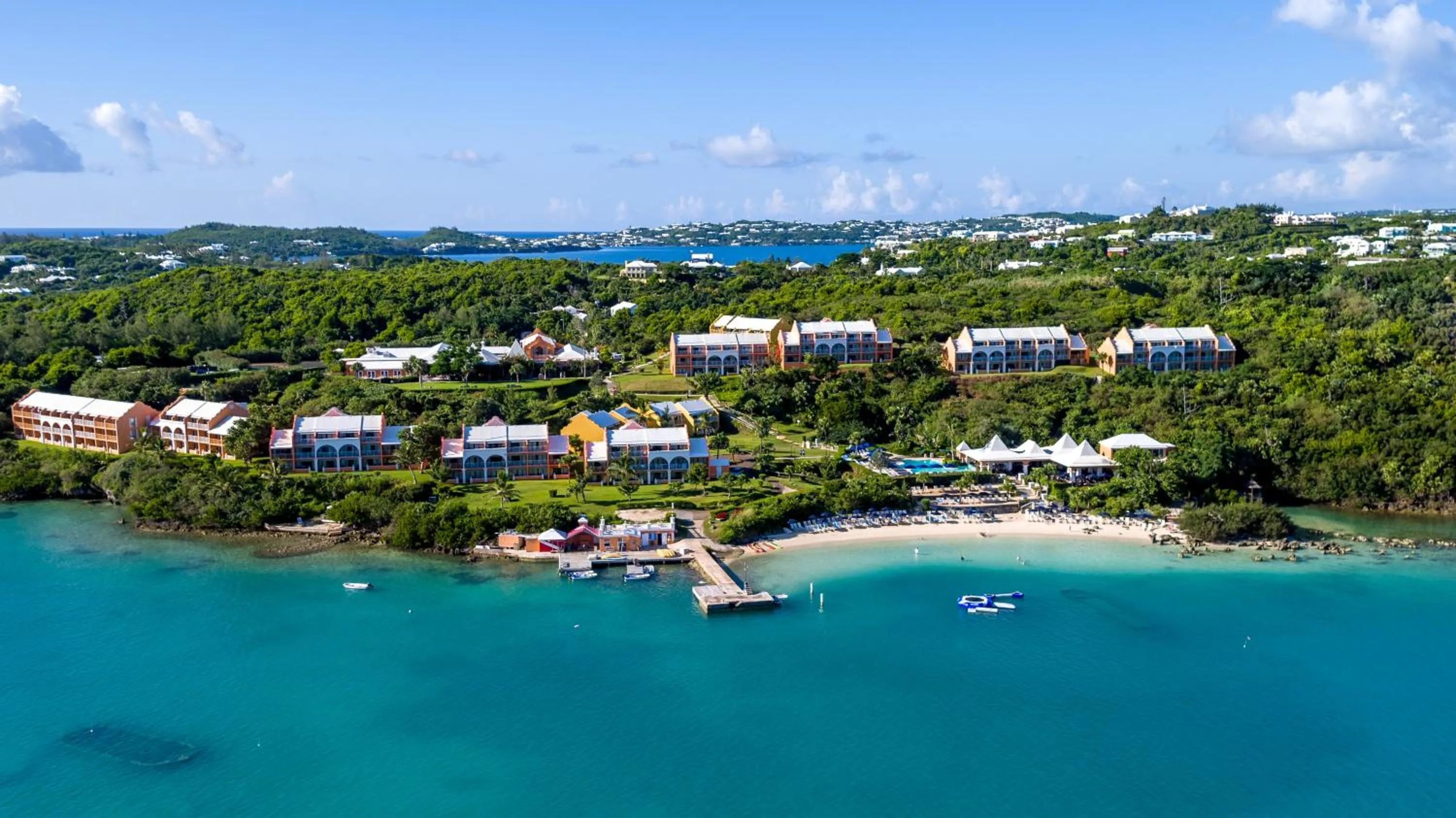 Bird's eye view in Grotto Bay Beach Resort