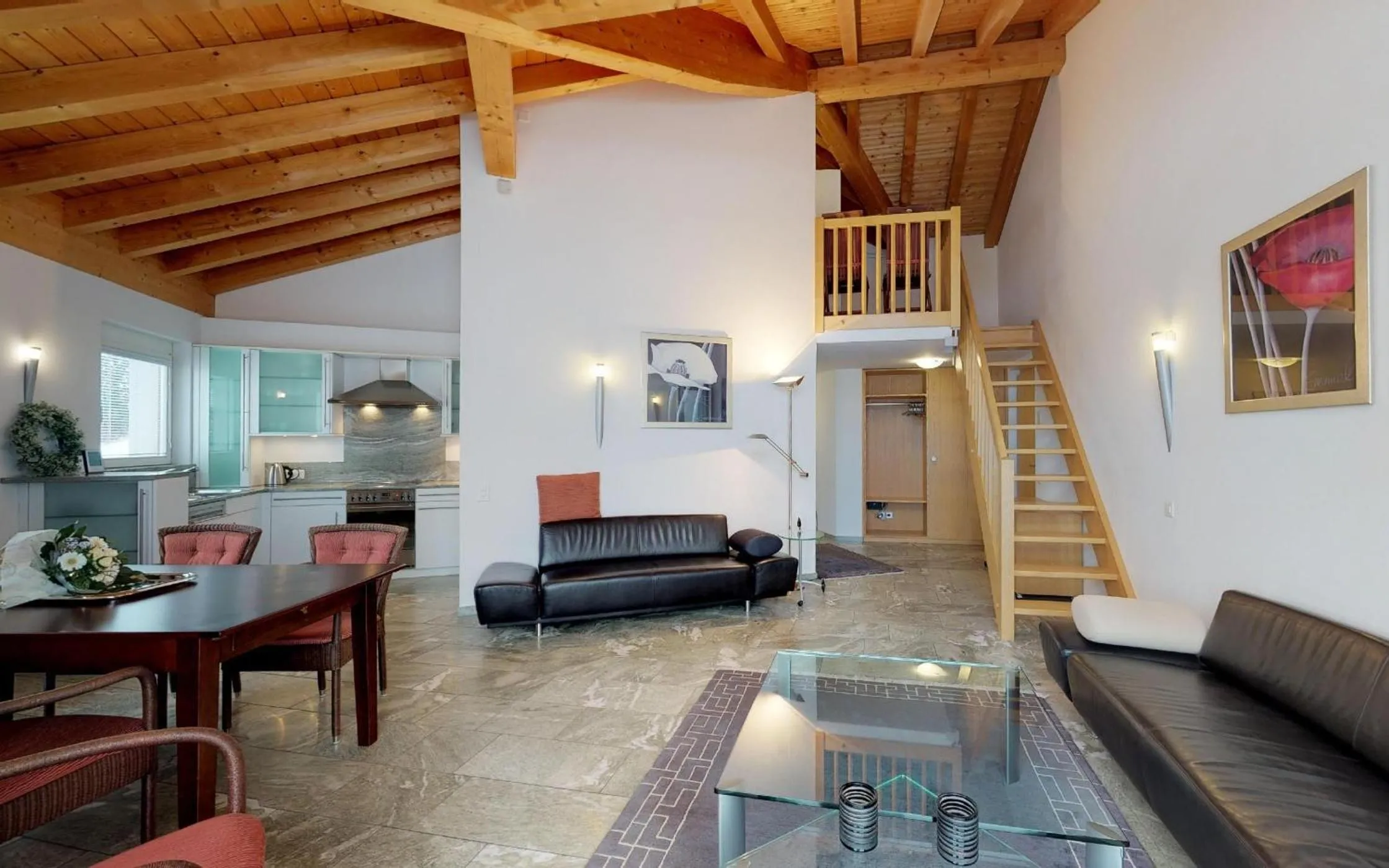 Living room in Sur Crasta