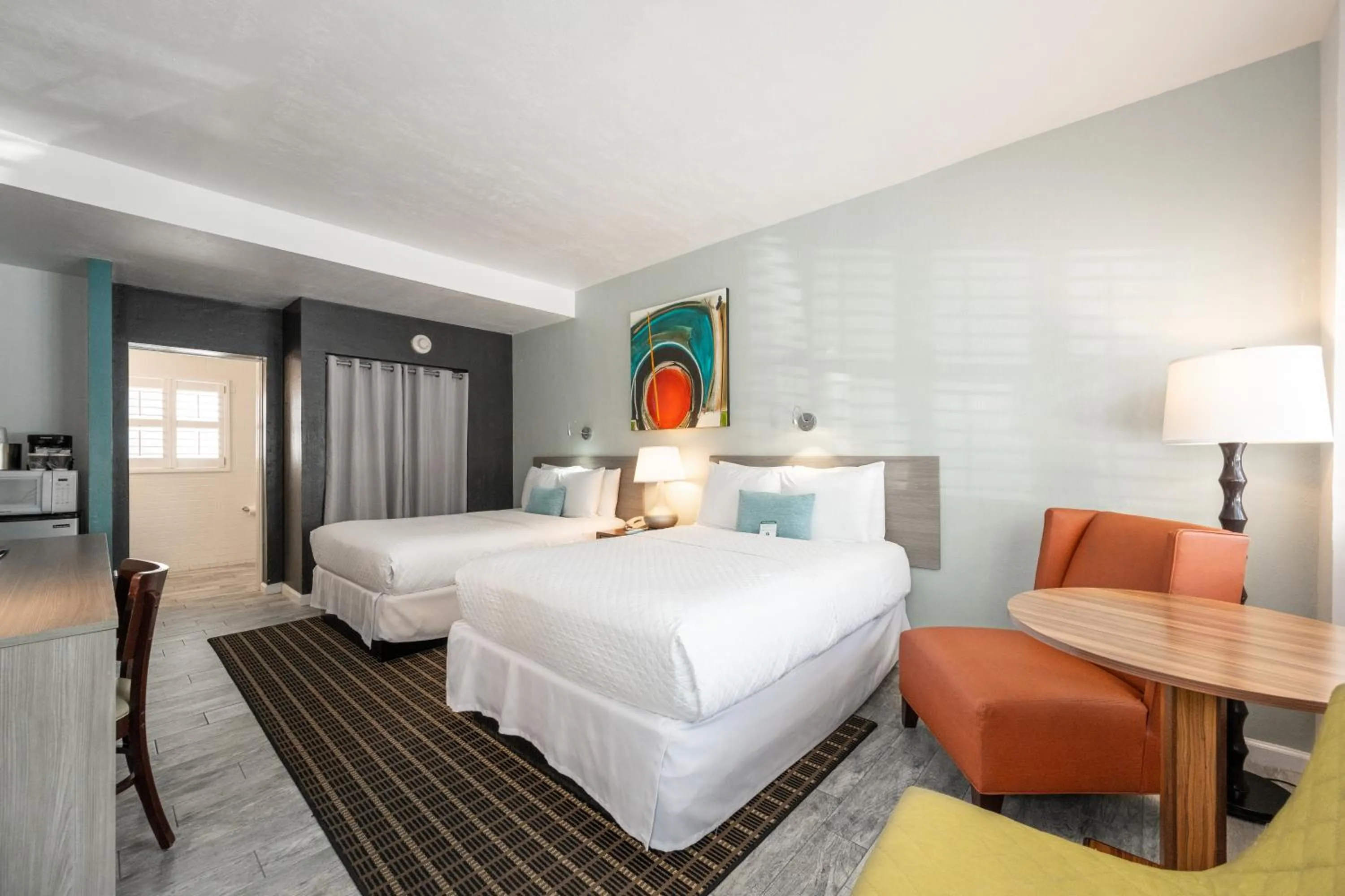 Bed in Blue Marlin Motel