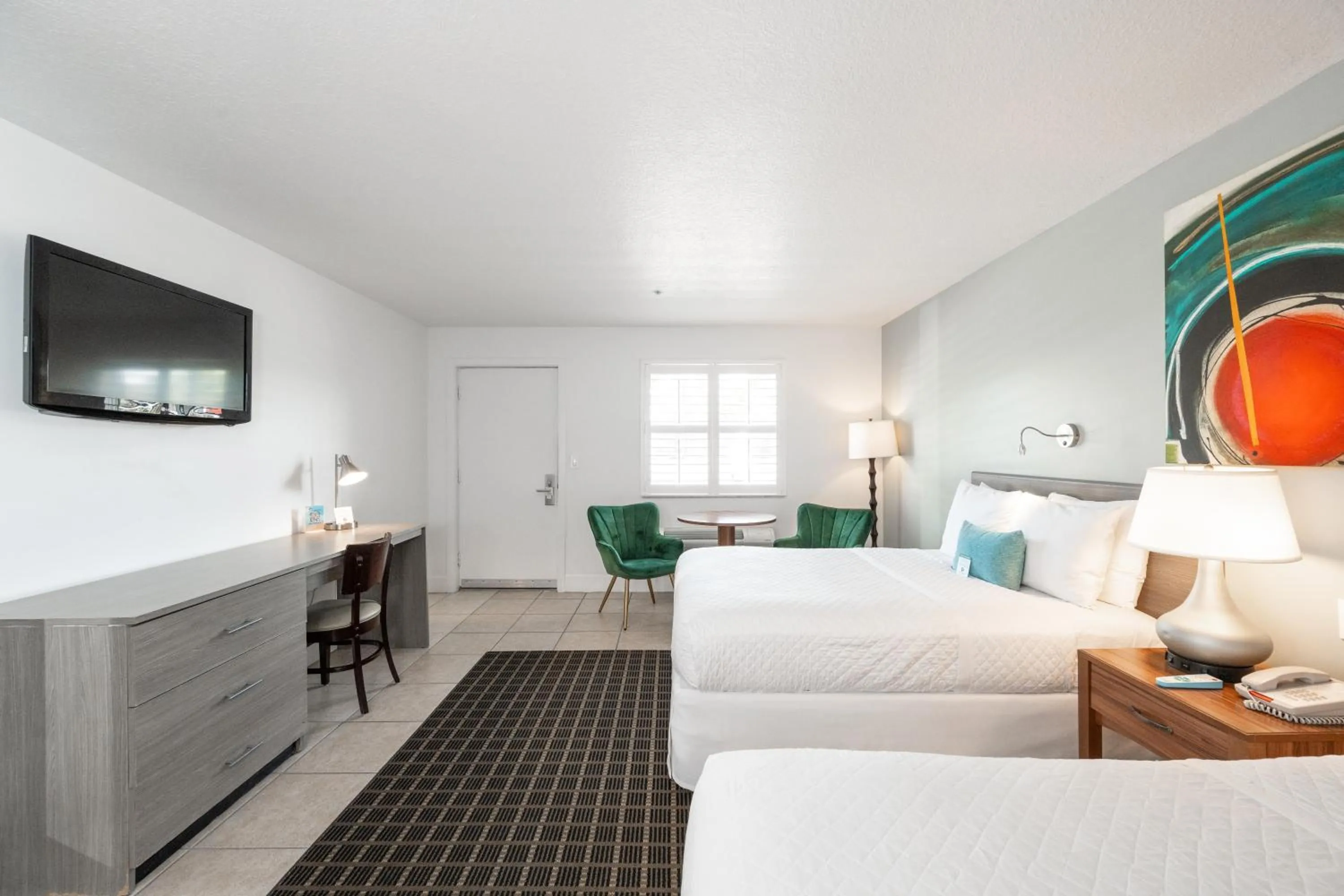 Bed in Blue Marlin Motel