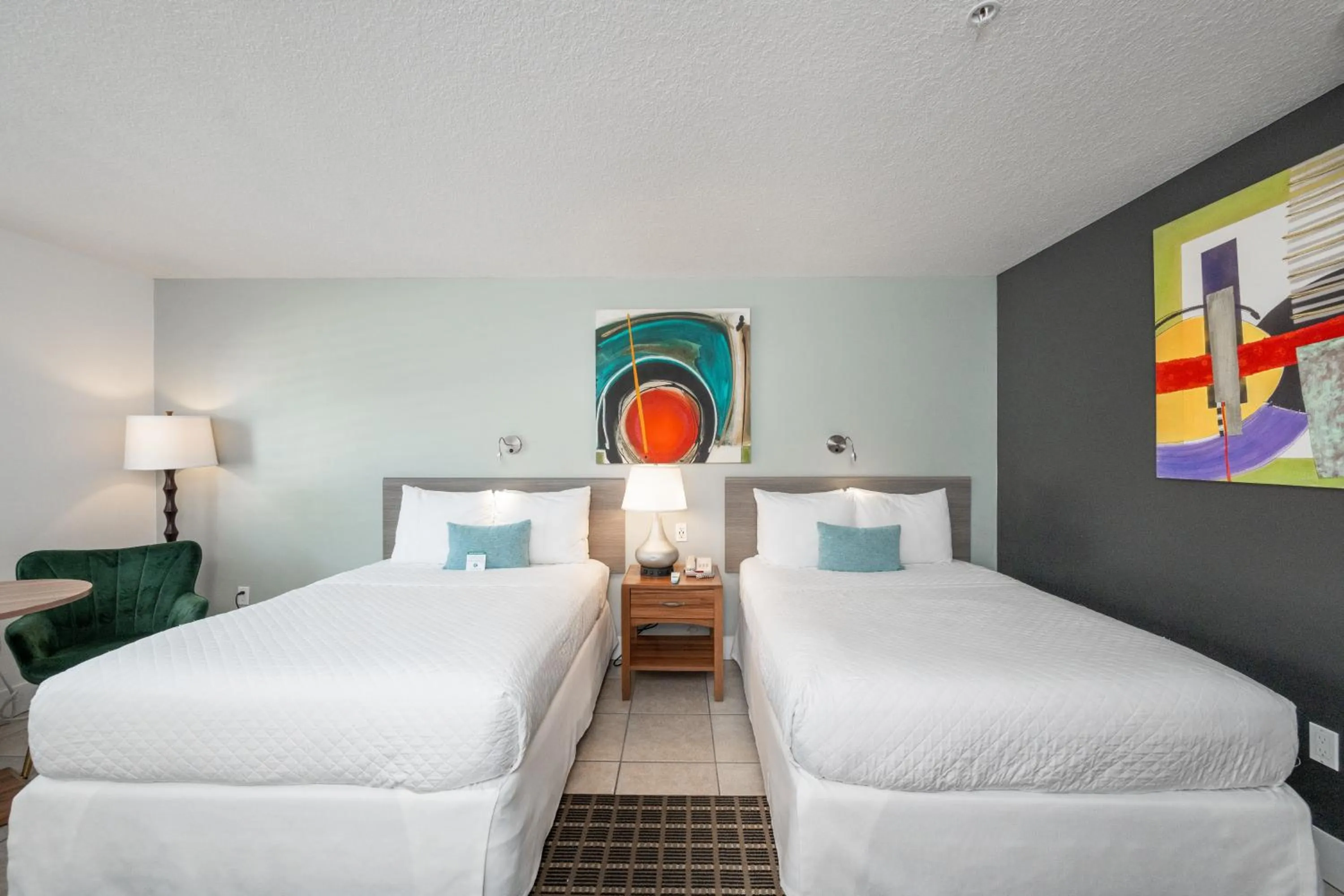 Bed in Blue Marlin Motel