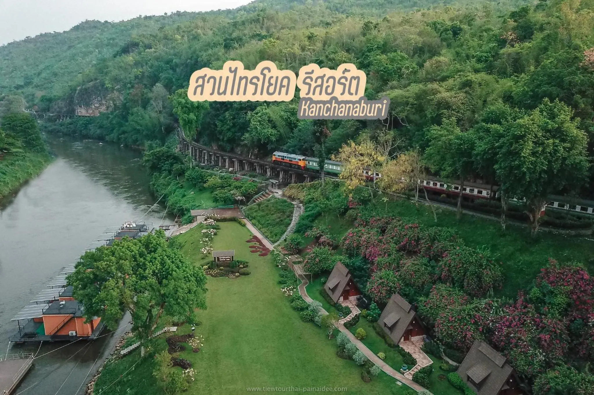 River view in Suan Sai Yok Resort