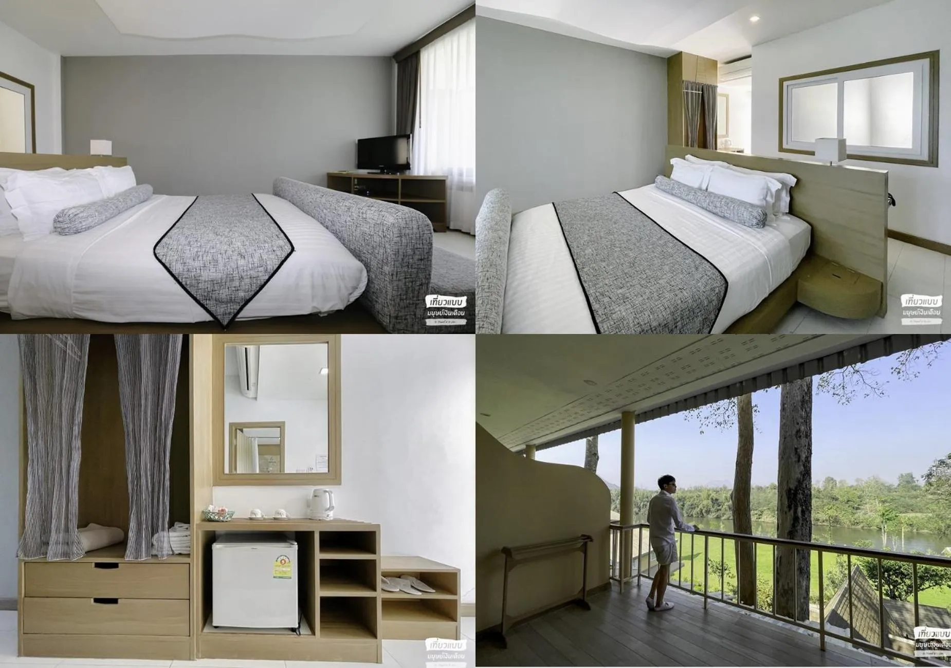 Coffee/tea facilities, Bed in Suan Sai Yok Resort