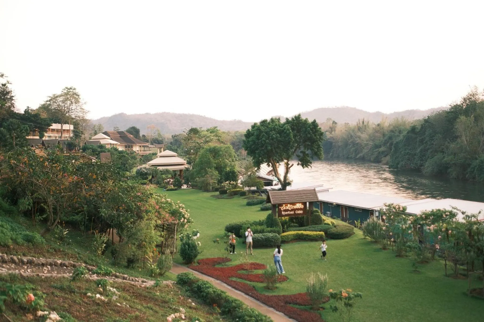 Inner courtyard view in Suan Sai Yok Resort