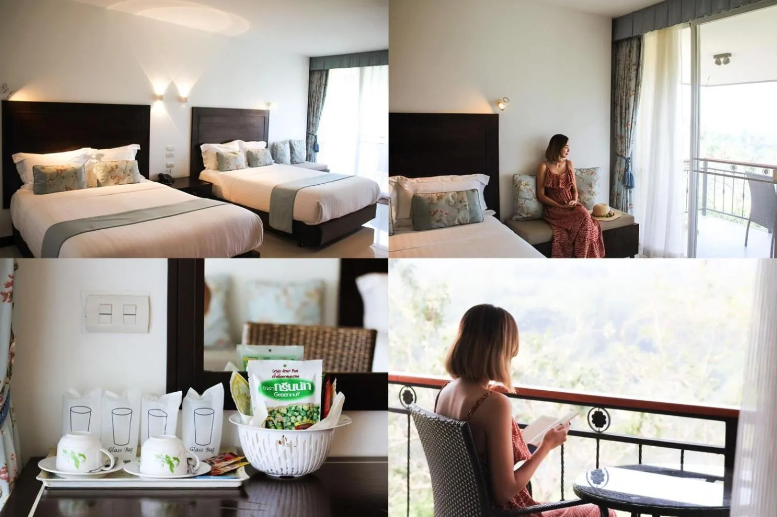 Bed in Suan Sai Yok Resort