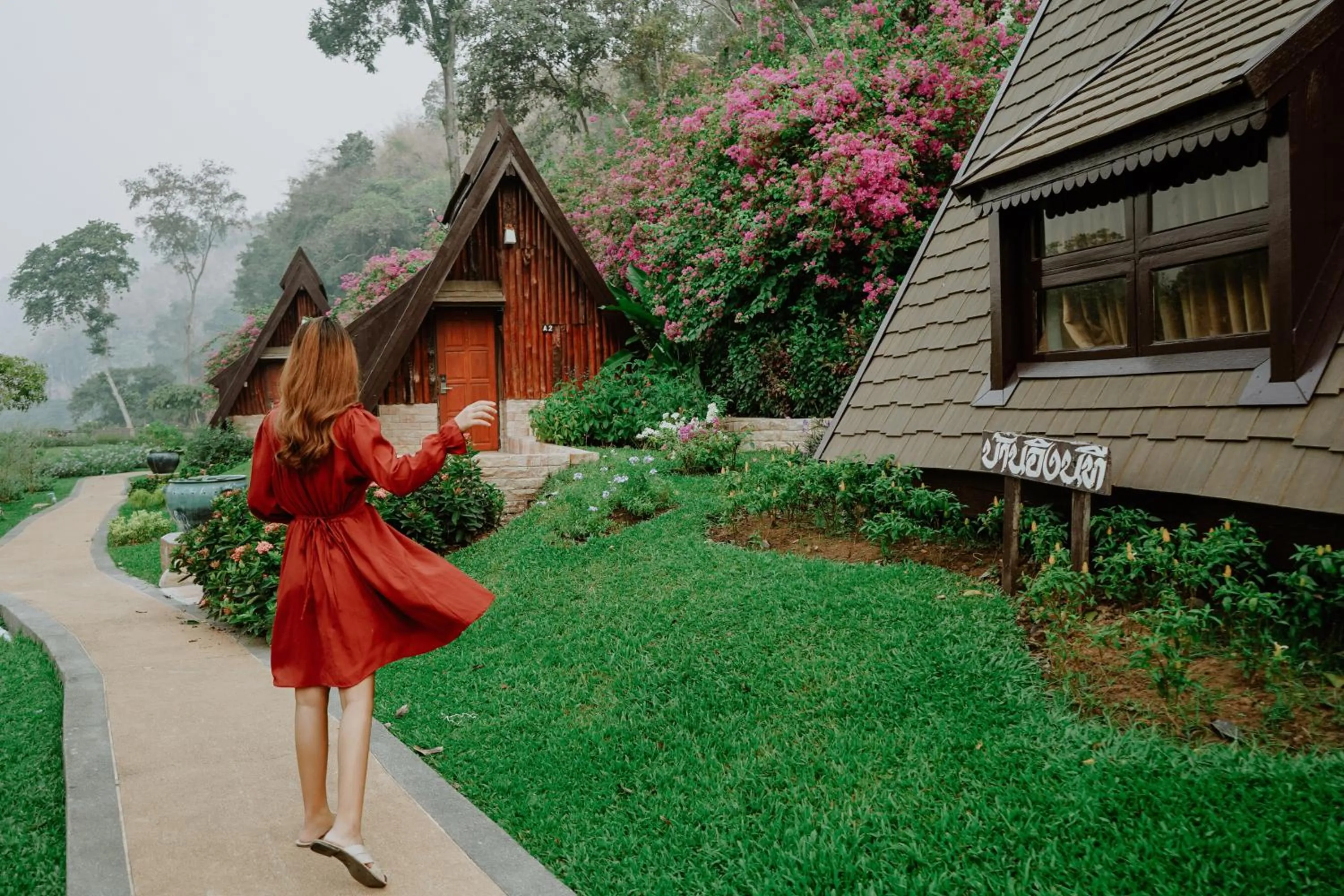 Garden in Suan Sai Yok Resort