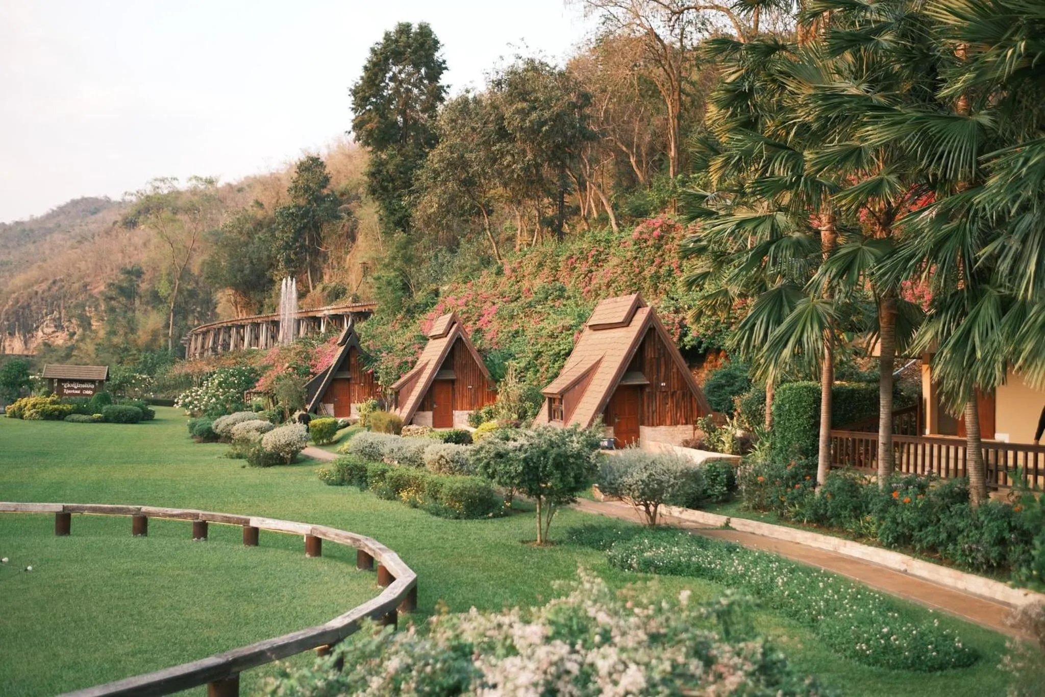 Garden view in Suan Sai Yok Resort