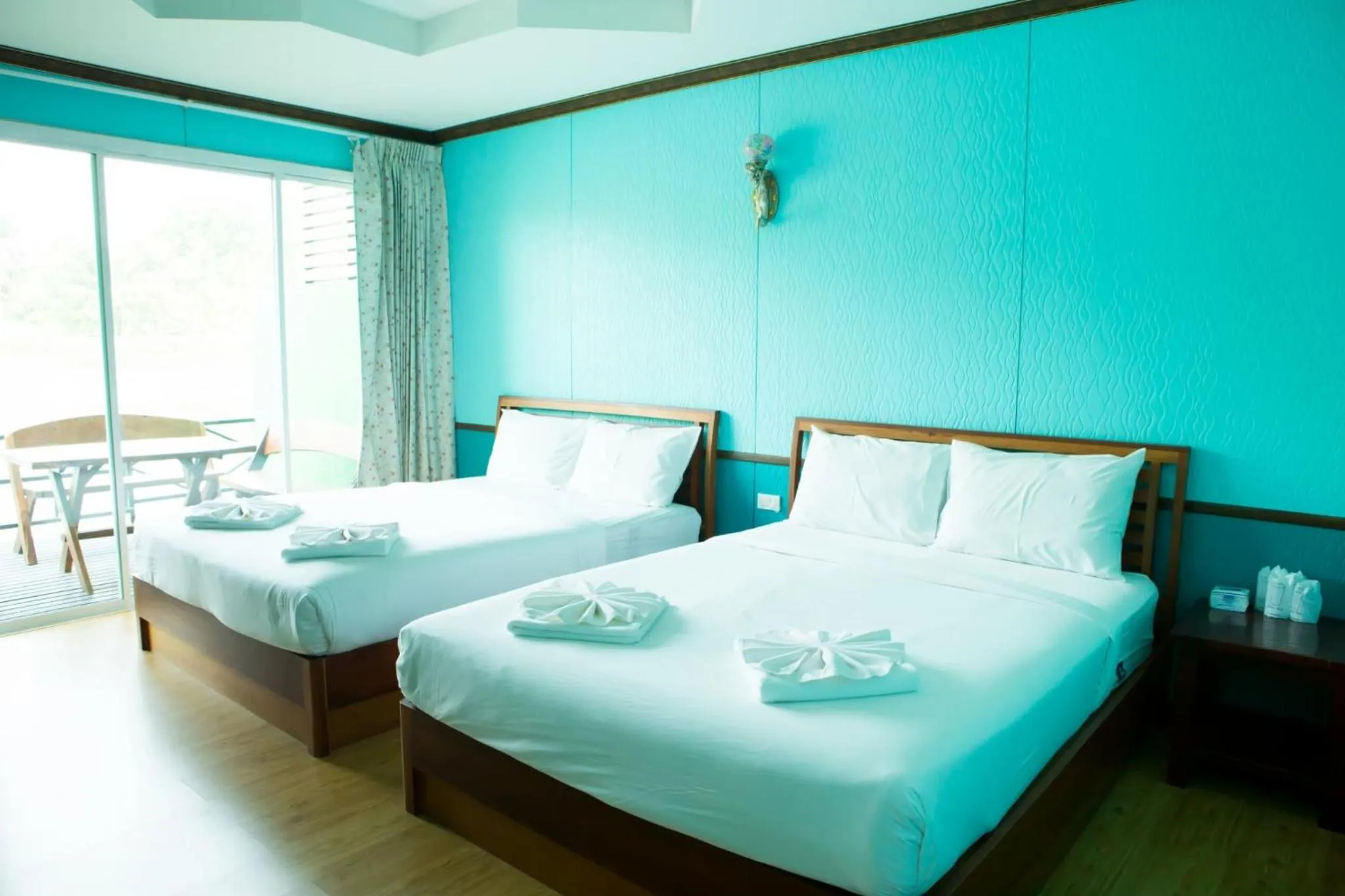 Bed in Suan Sai Yok Resort