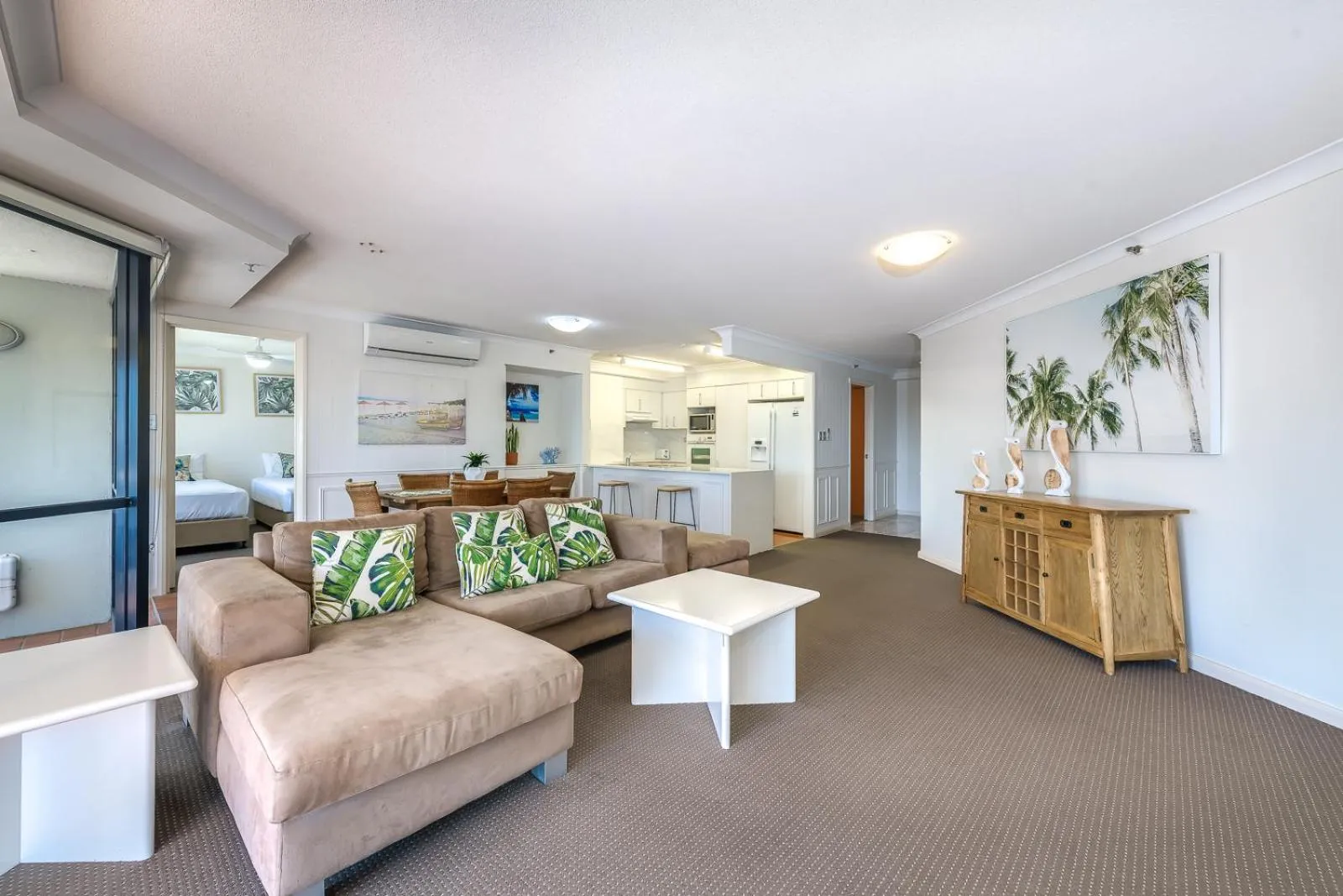 Living room in Victoria Square Apartments