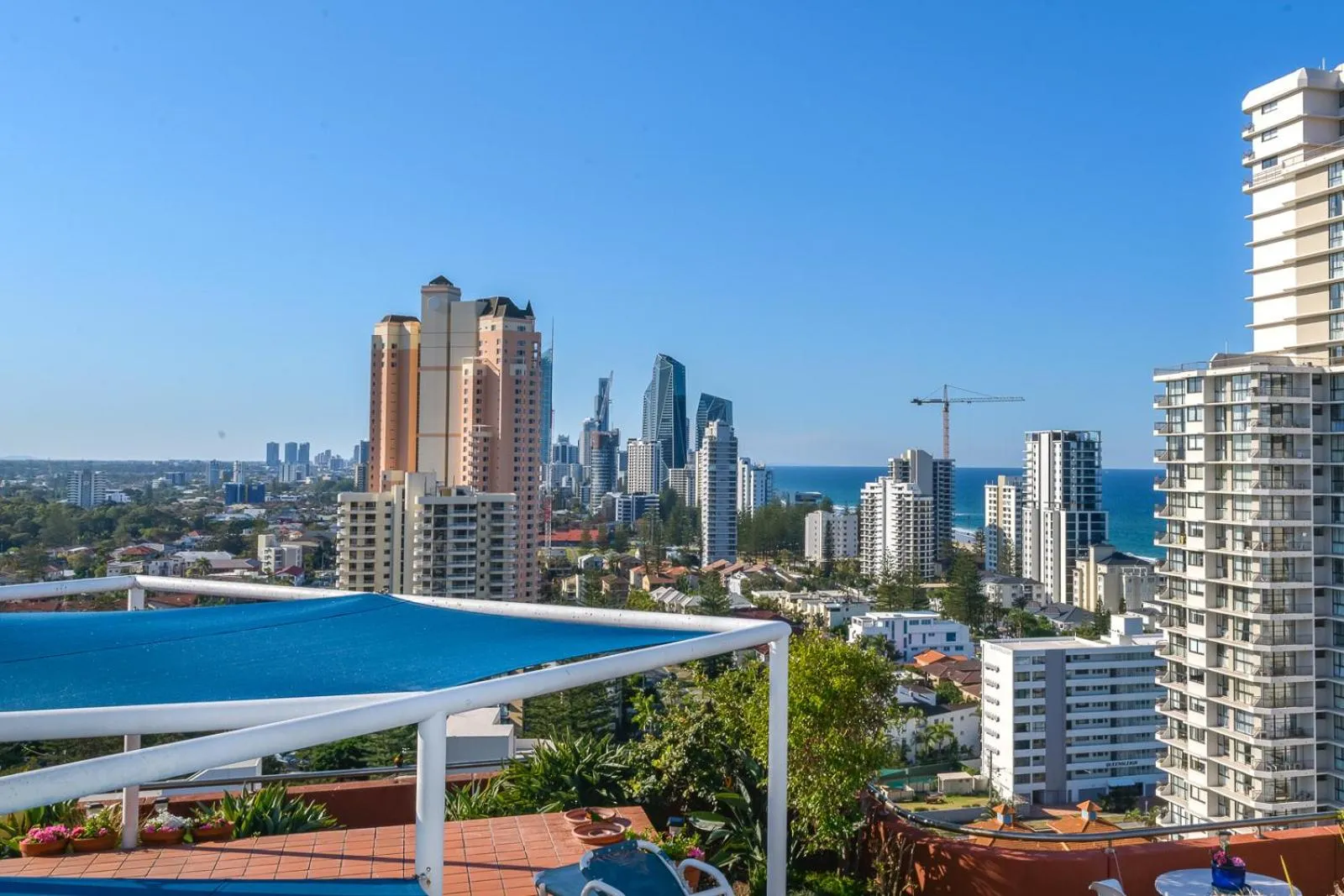 City view in Victoria Square Apartments
