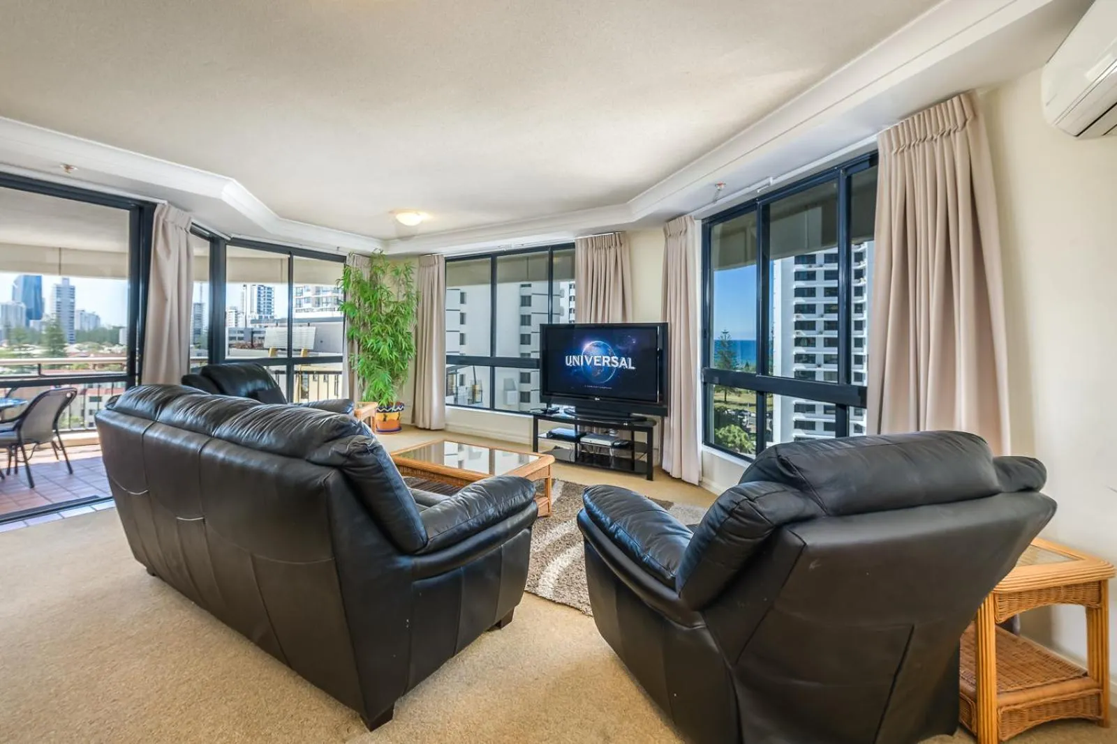Living room in Victoria Square Apartments