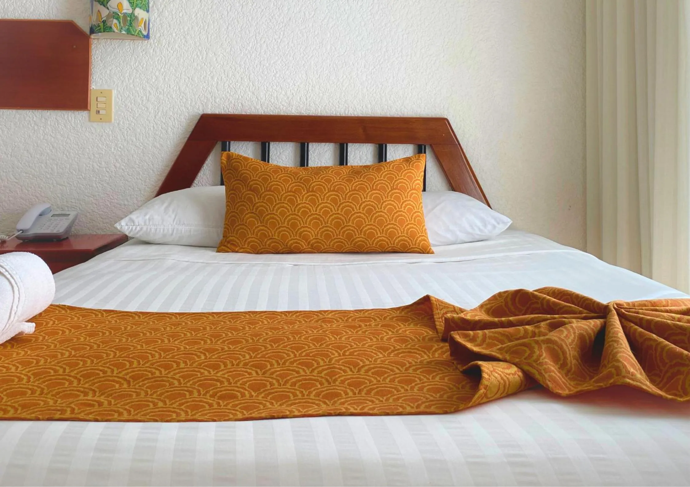 Bed in Hotel Maya Palenque