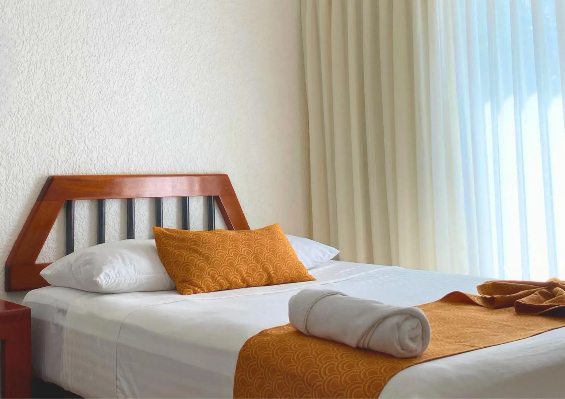 Bed in Hotel Maya Palenque Bed in Hotel Maya Palenque