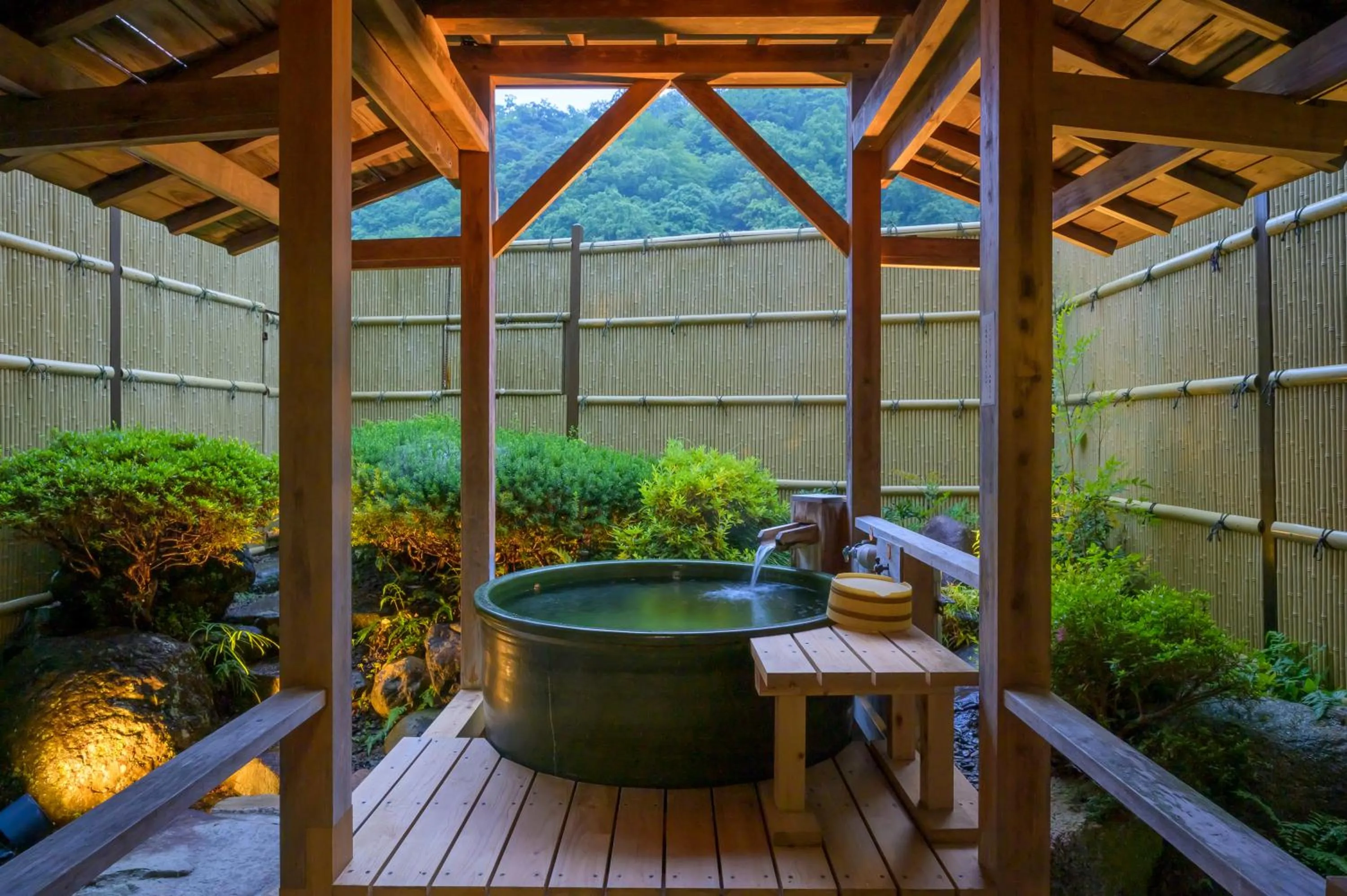 Open Air Bath in Ryokan Ohashi