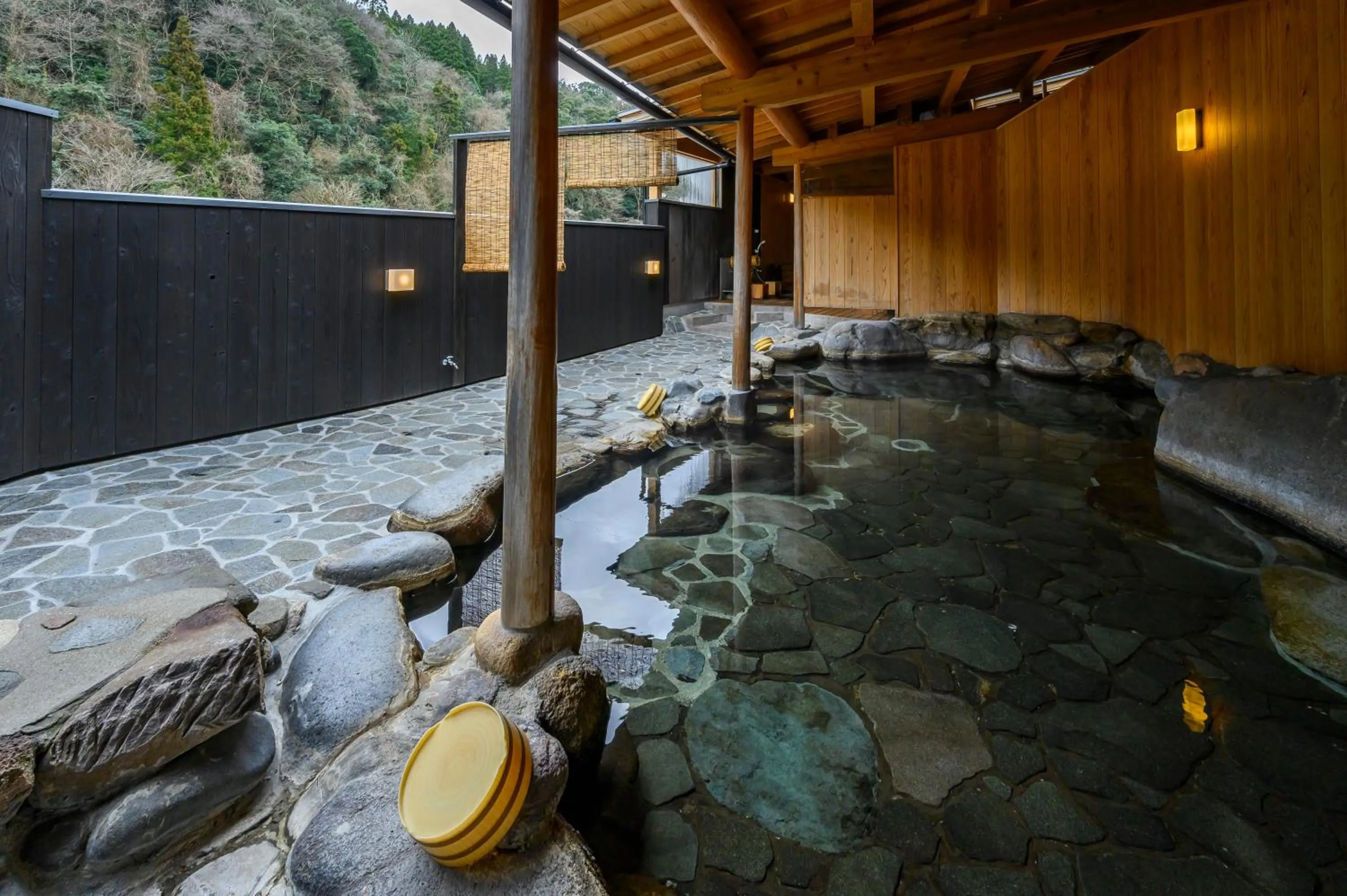 Hot Spring Bath in Ryokan Ohashi