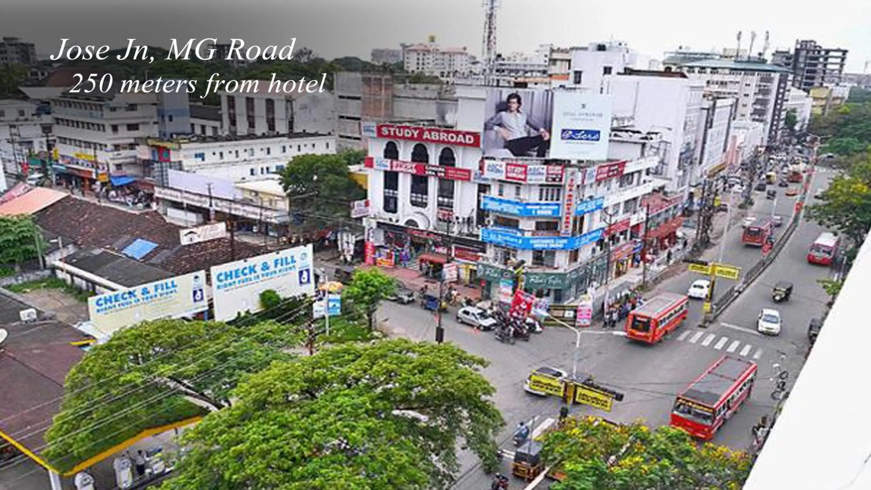 City view in Hotel Aiswarya City view in Hotel Aiswarya