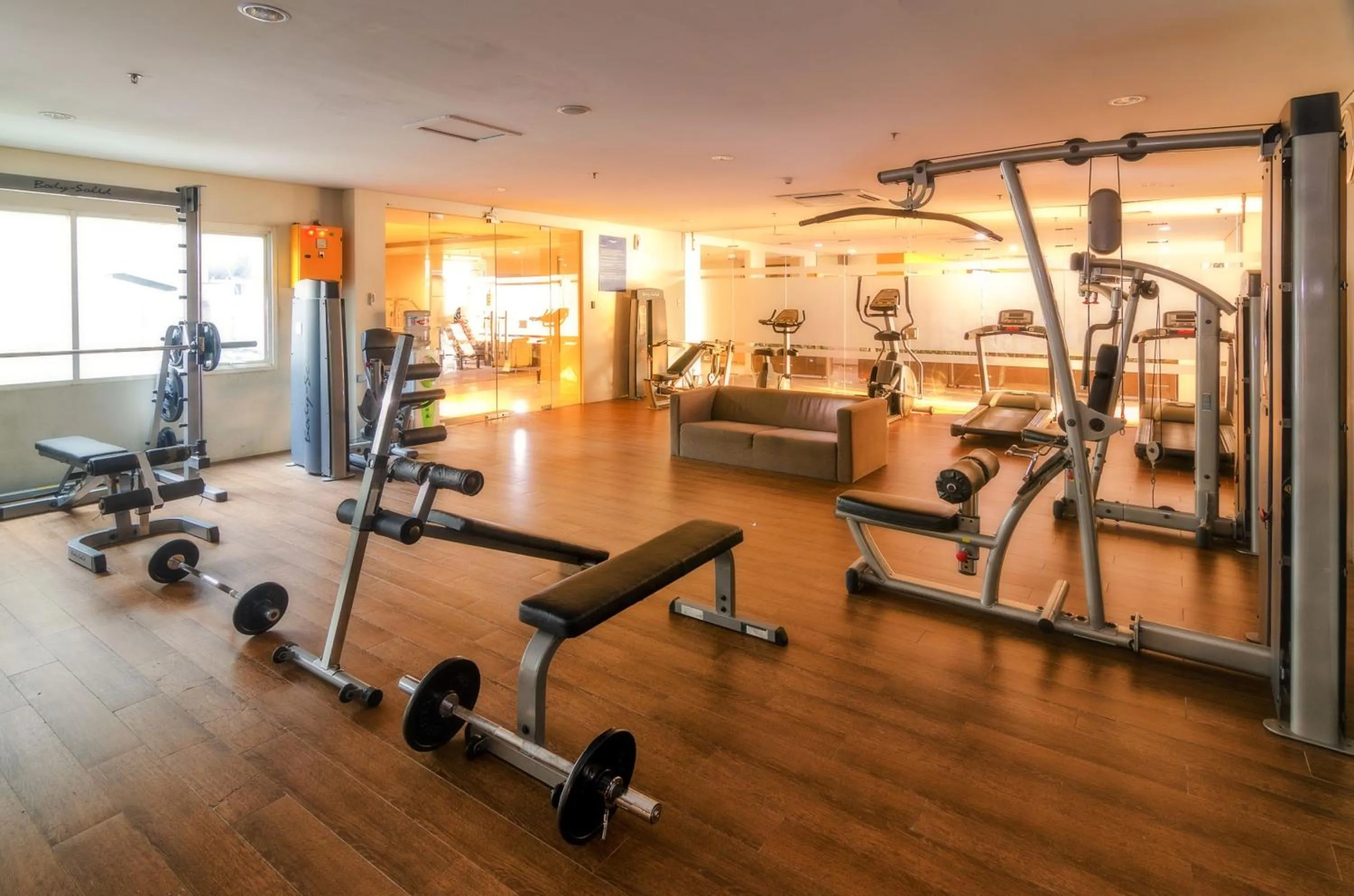 Fitness centre/facilities in The Square Surabaya Hotel
