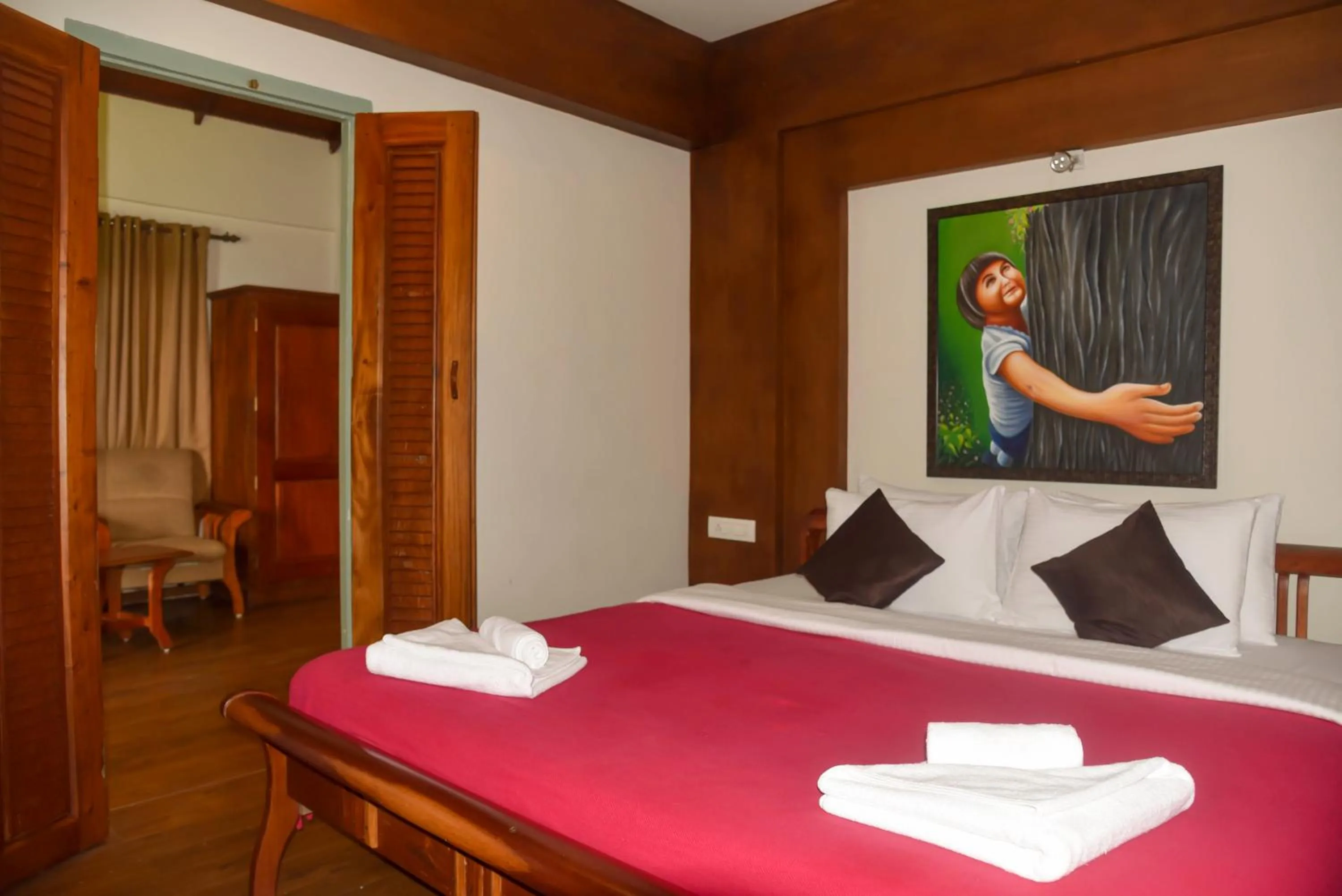 Bed in Blackberry Hills Munnar Nature Resort & Spa