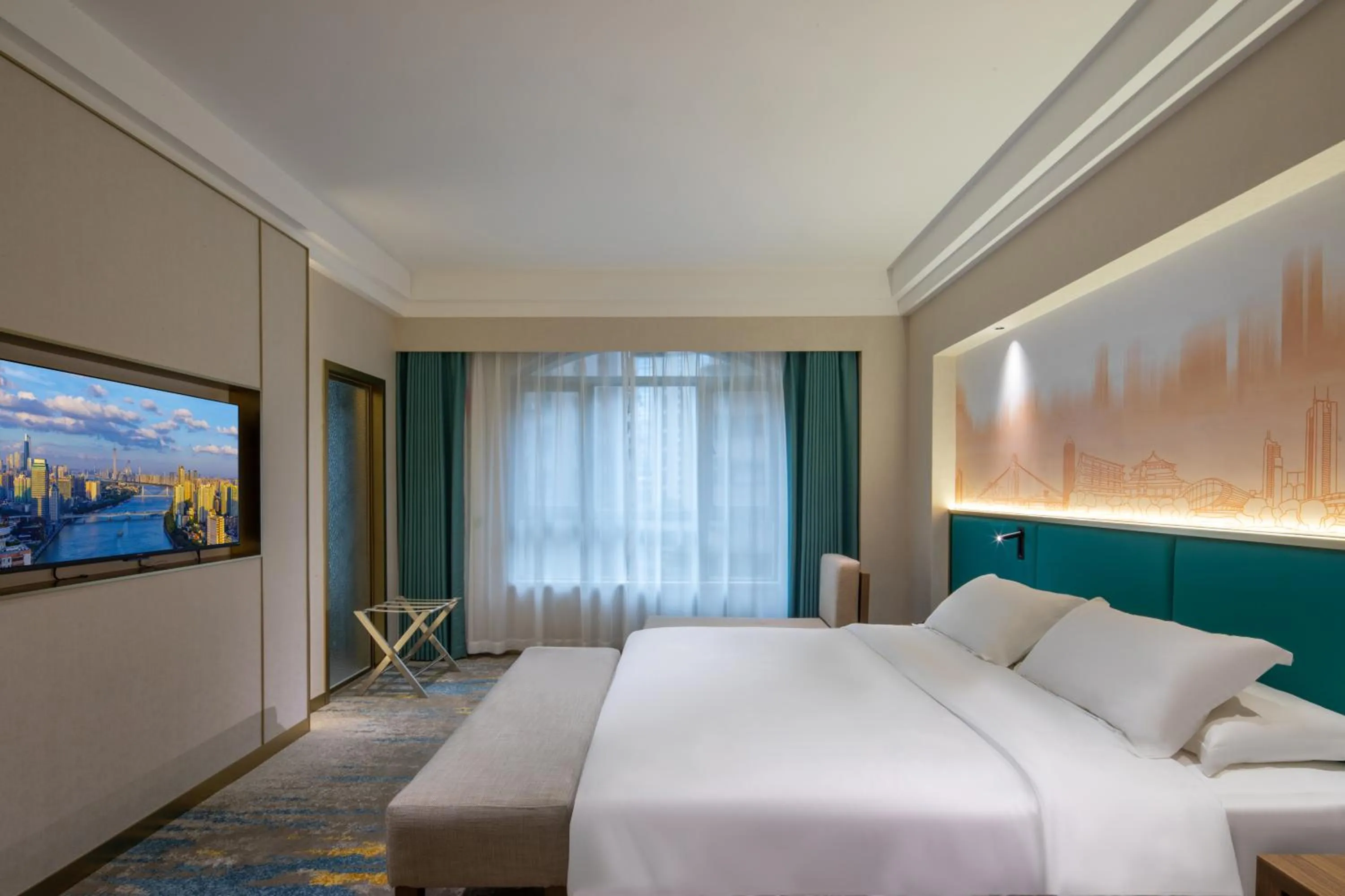 Photo of the whole room, Bed in Landmark International Hotel